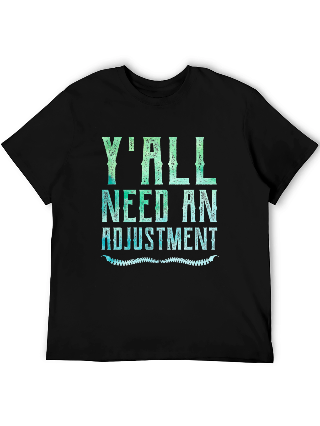 Black Y'all Need An Adjustment Black Graphic Tee view 5