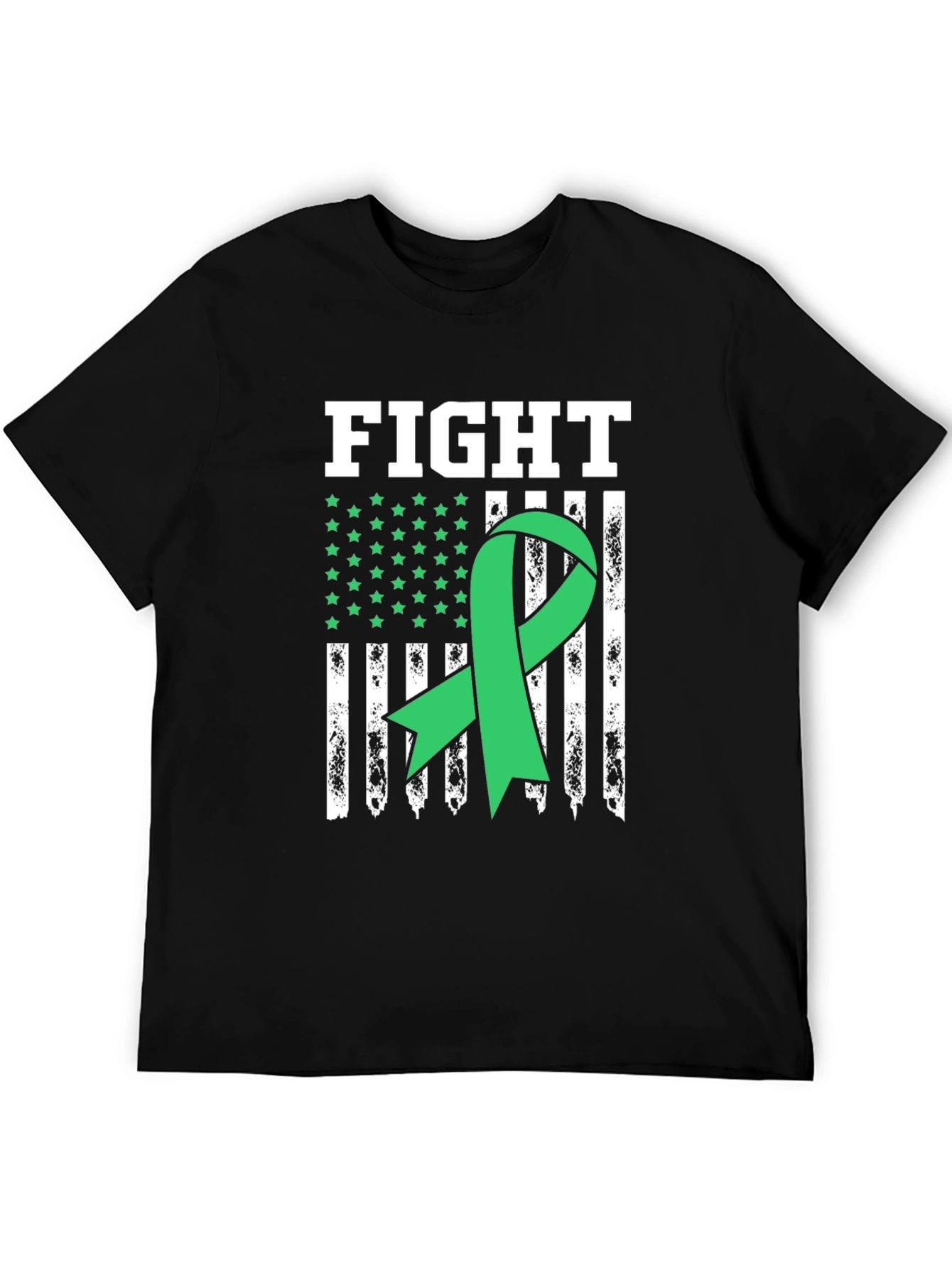 Fight Mental Health T-Shirt - Green Ribbon Awareness Tee - 5