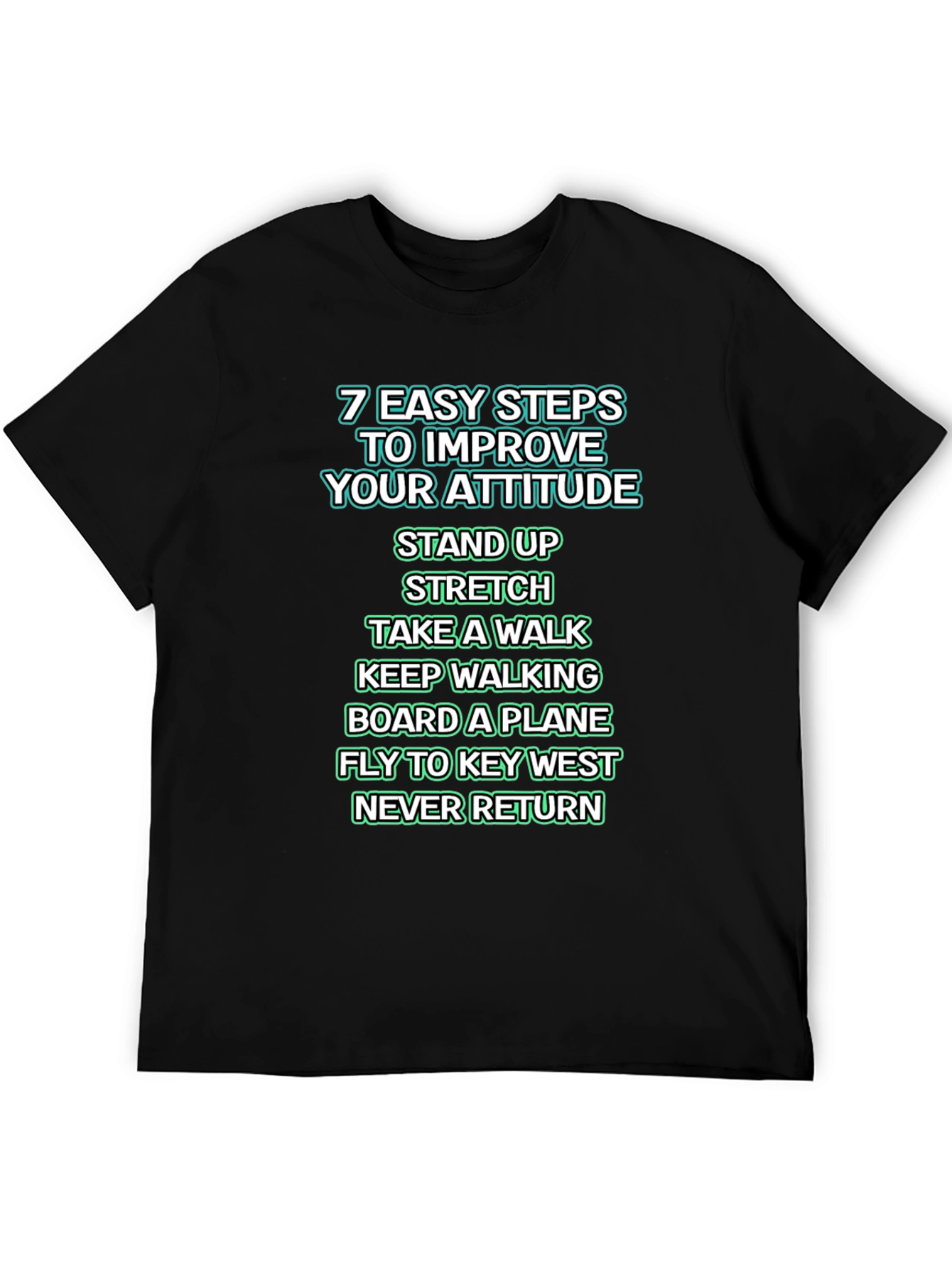 Improve Your Attitude T-Shirt - Key West Humor Tee - 5