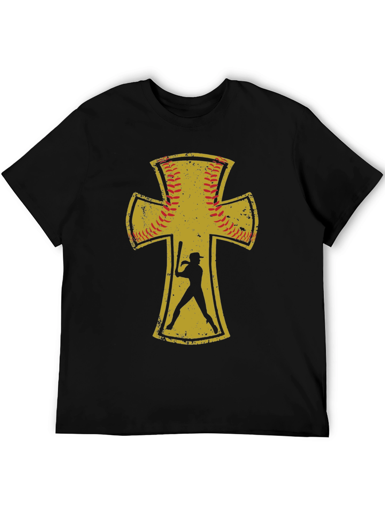 Black Baseball Cross T-Shirt view 5