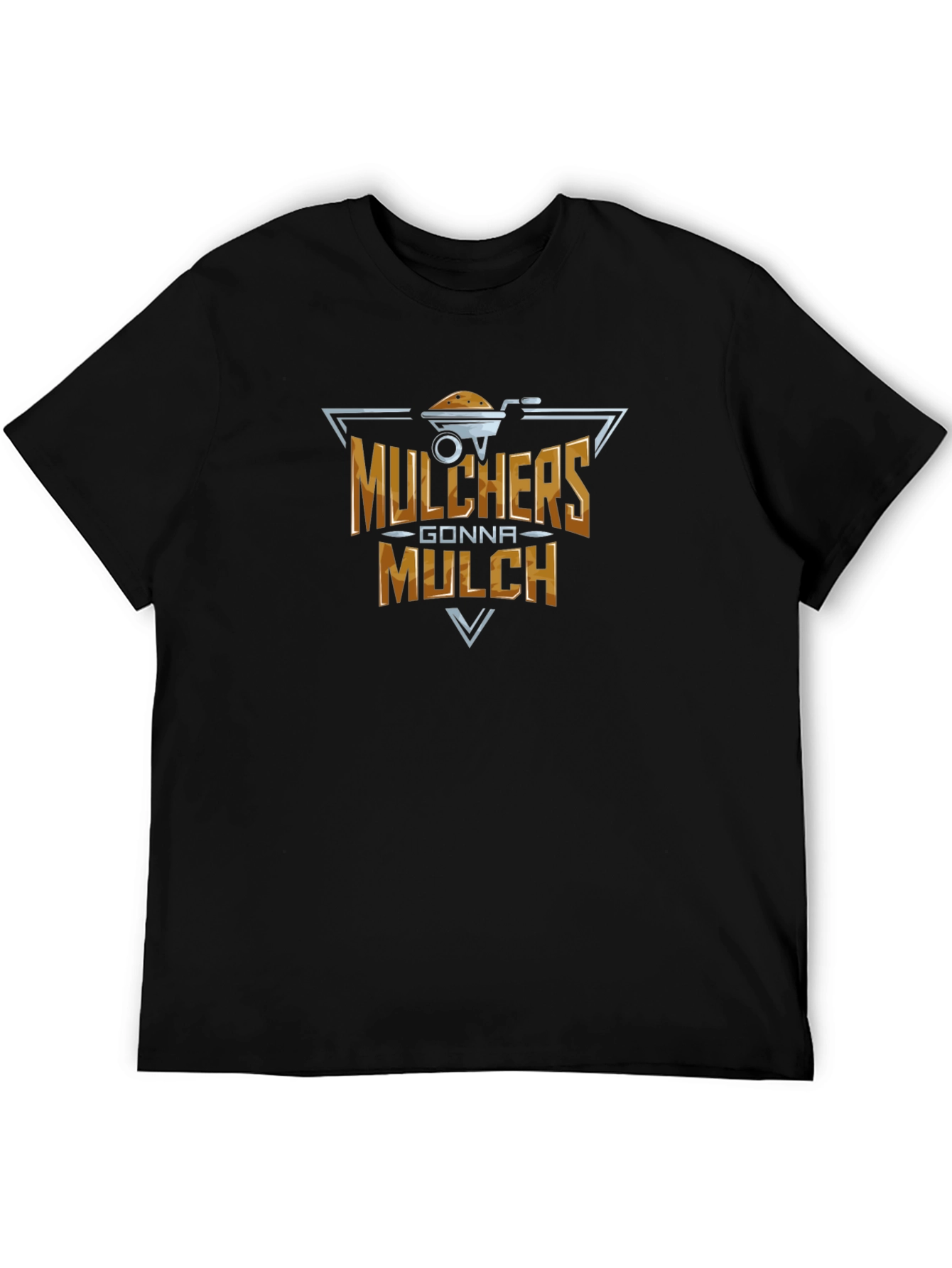 Black Mulchers Gonna Mulch Black Graphic Tee view 5