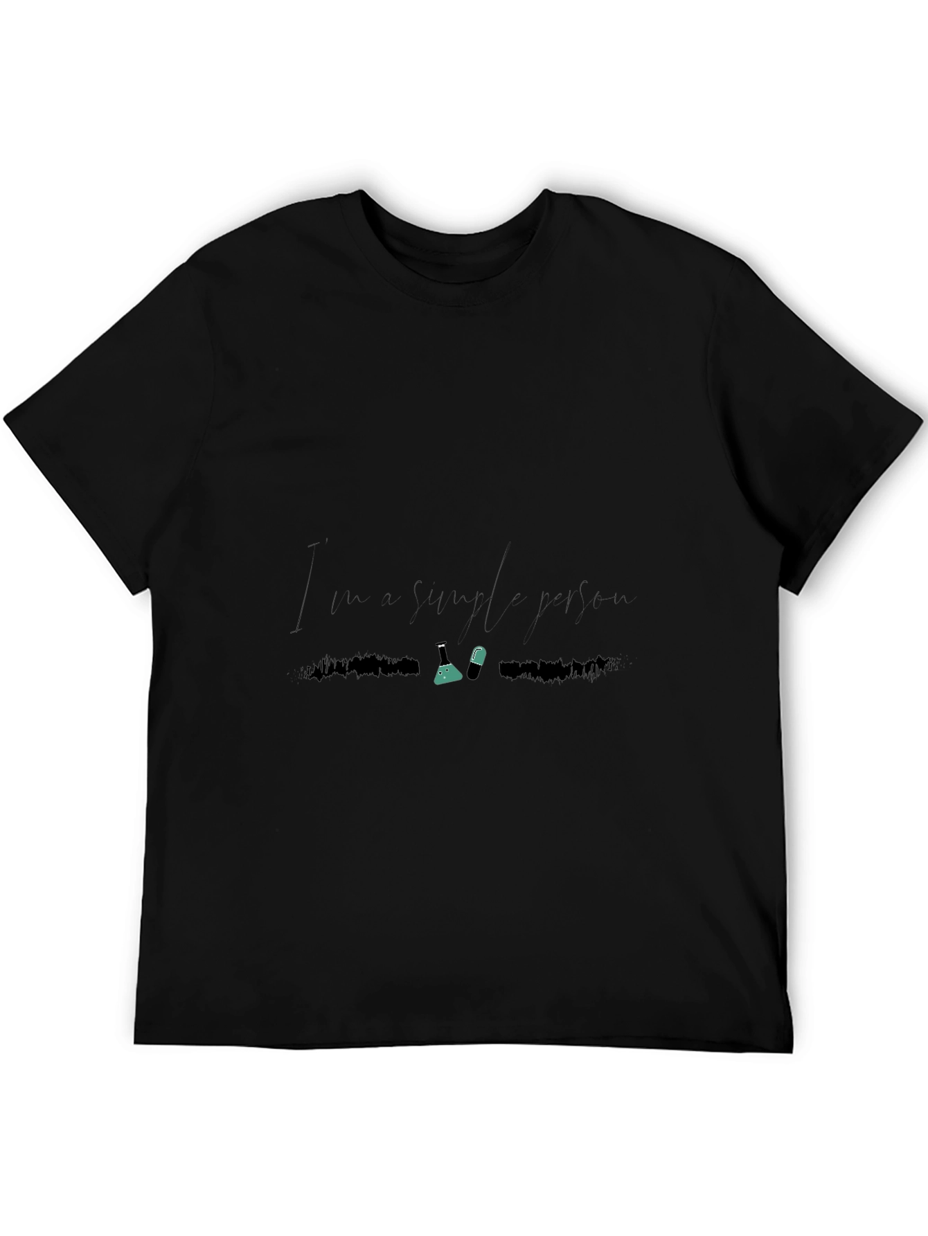Black I'm Simpleton T-Shirt view 5