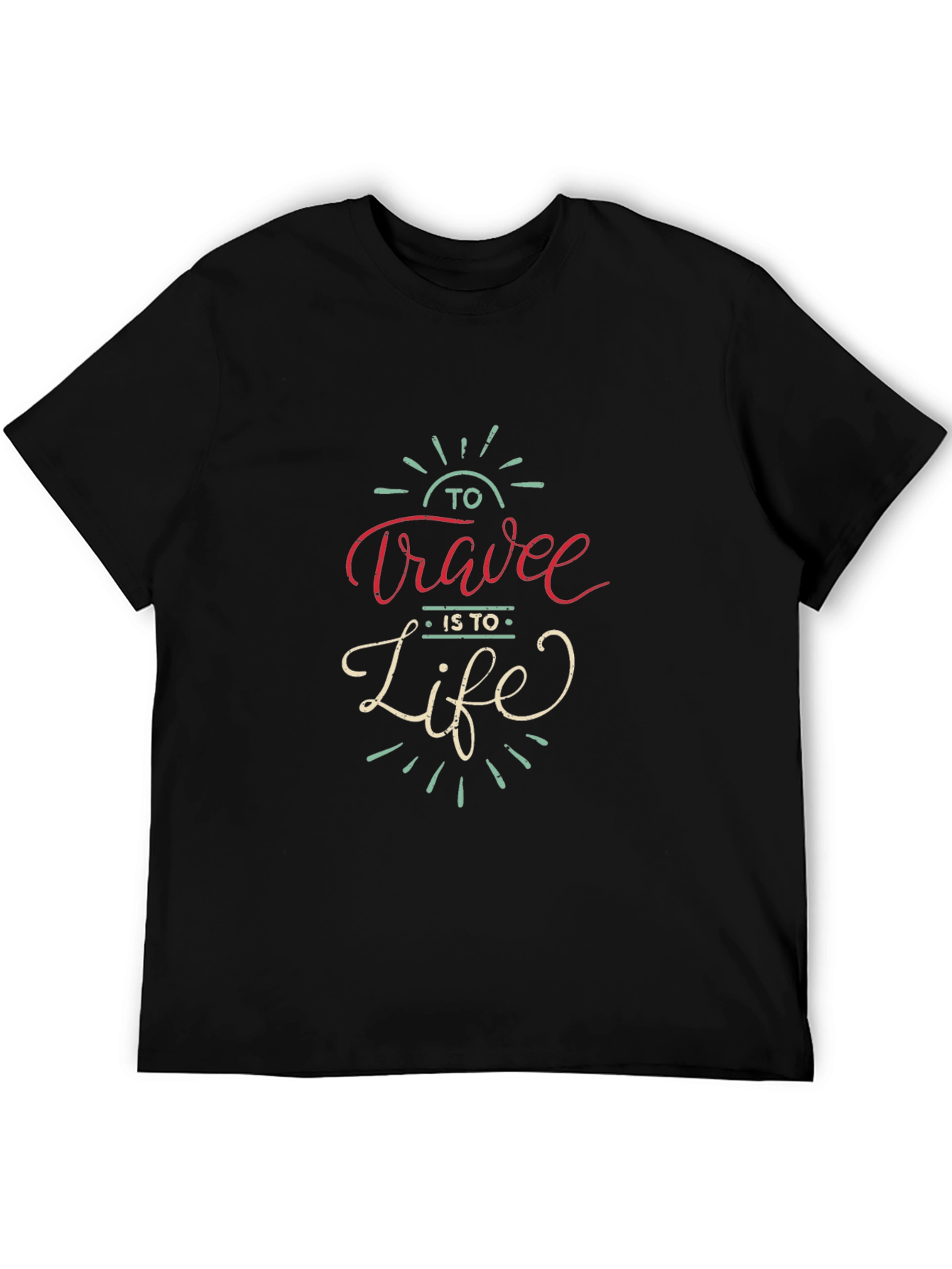 Travel is Life Graphic T-Shirt - 5
