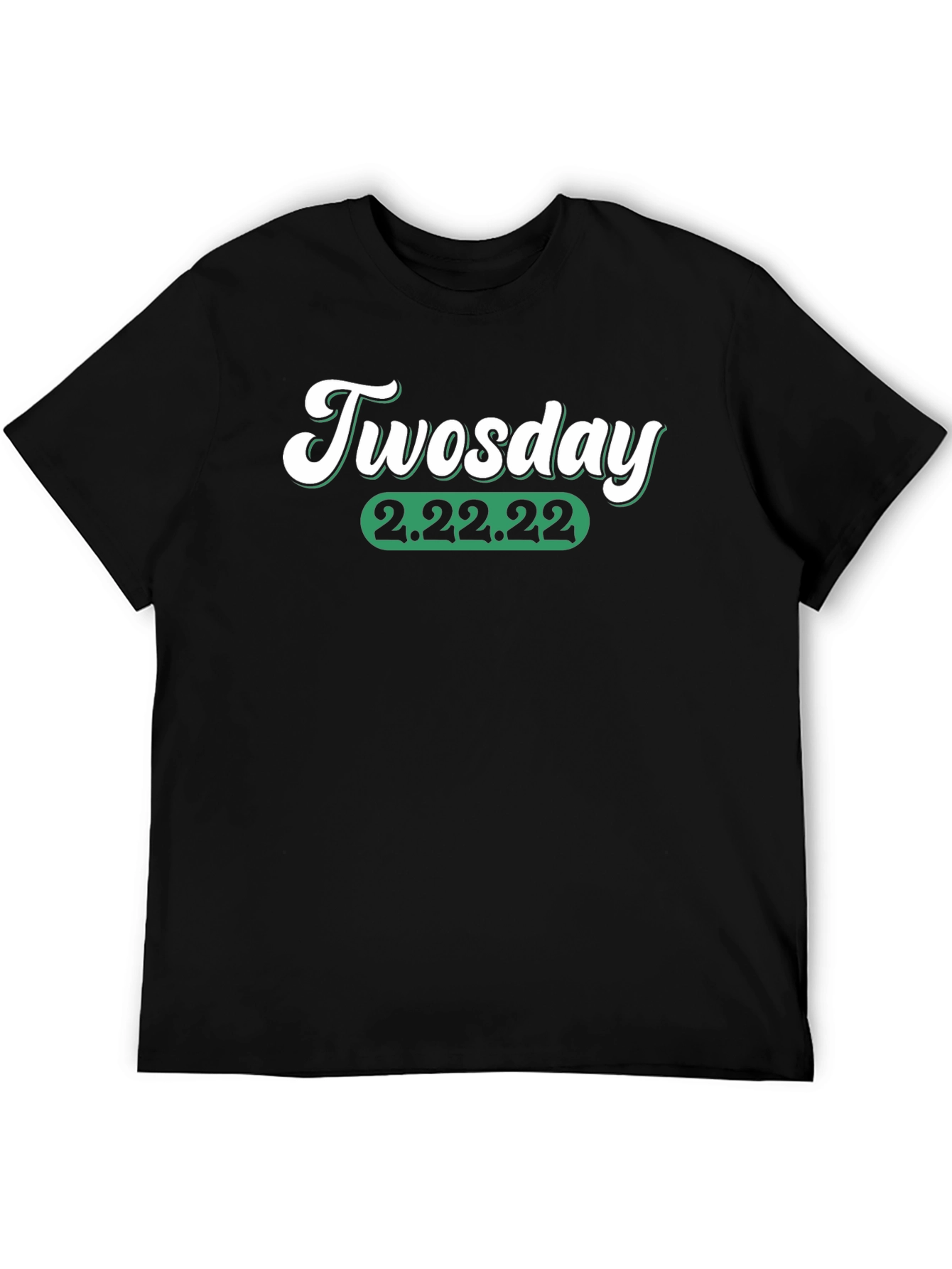 Black Twosday 2.22.22 Graphic T-Shirt view 5