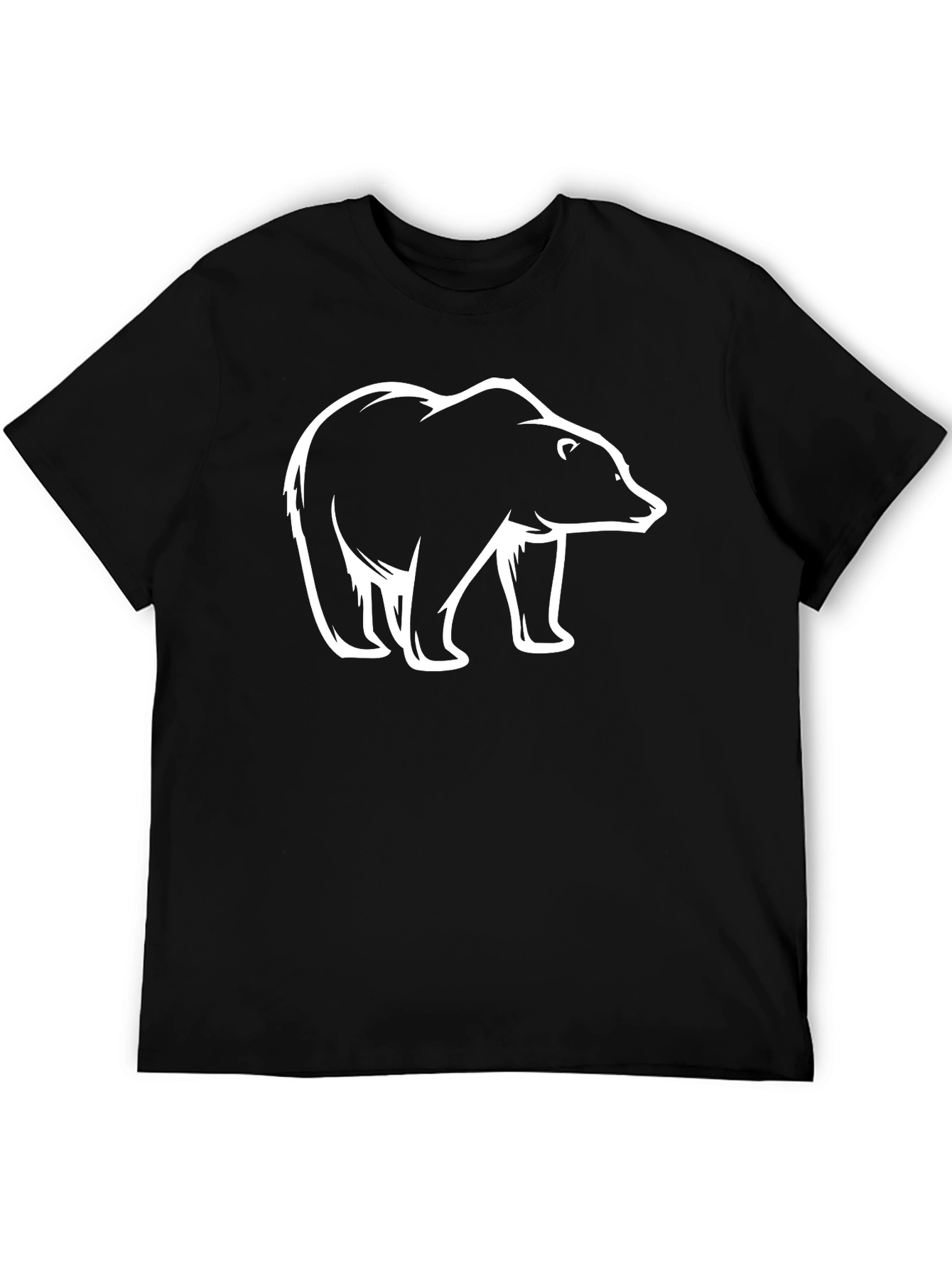 Black Bear Graphic Black T-Shirt view 5
