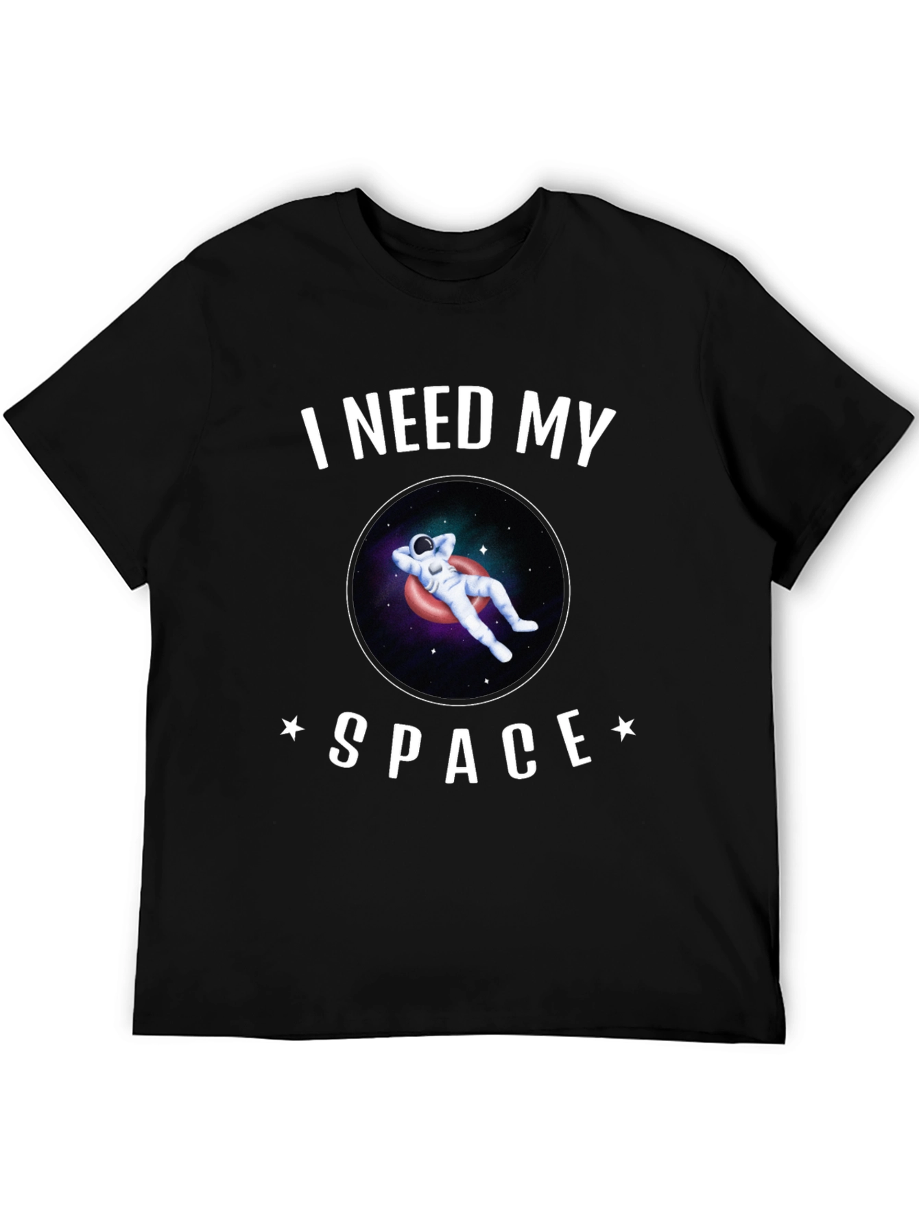 Black I Need My Space Graphic T-Shirt view 5