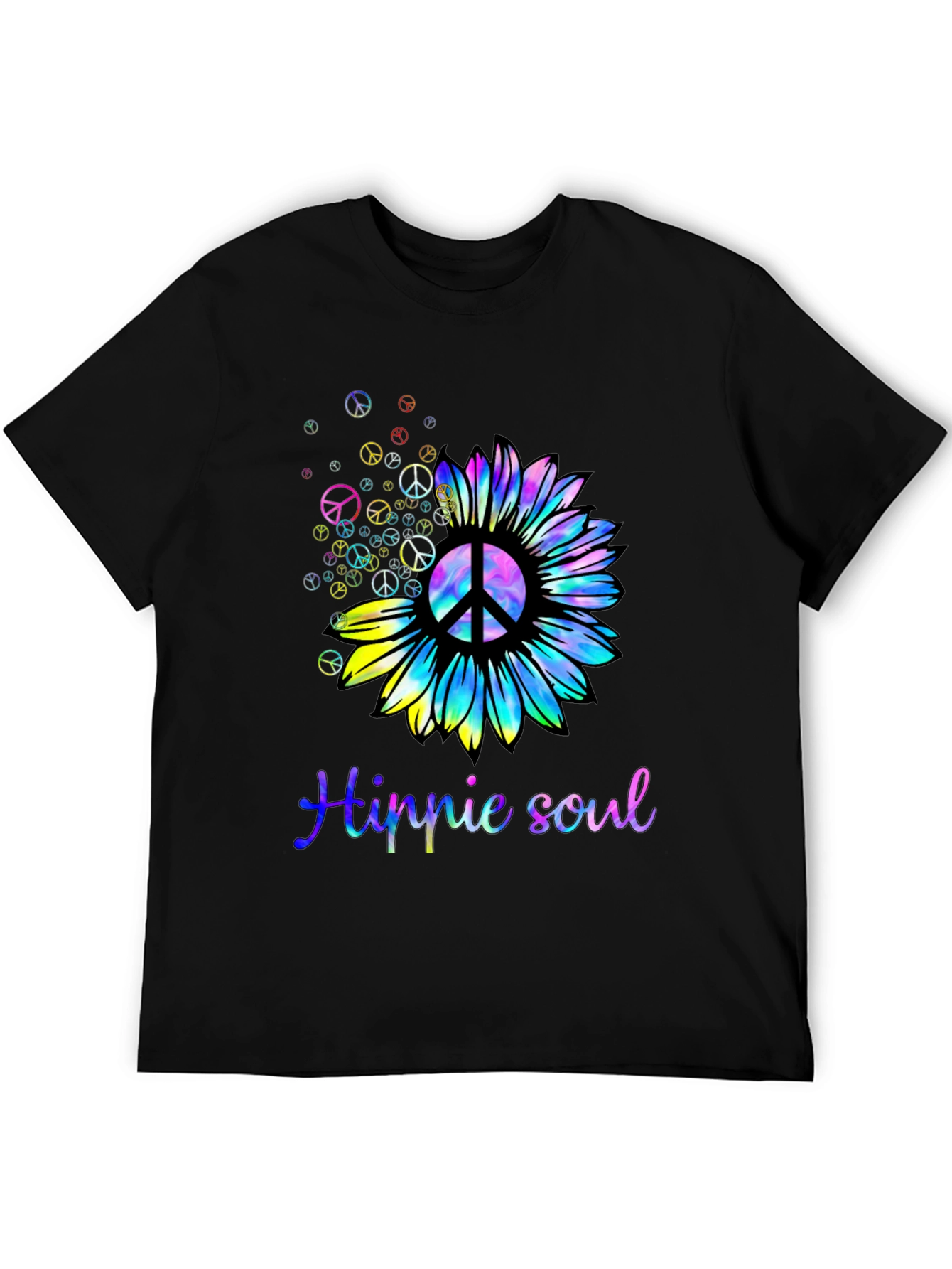 Black Hippie Soul Sunflower Graphic Tee view 5
