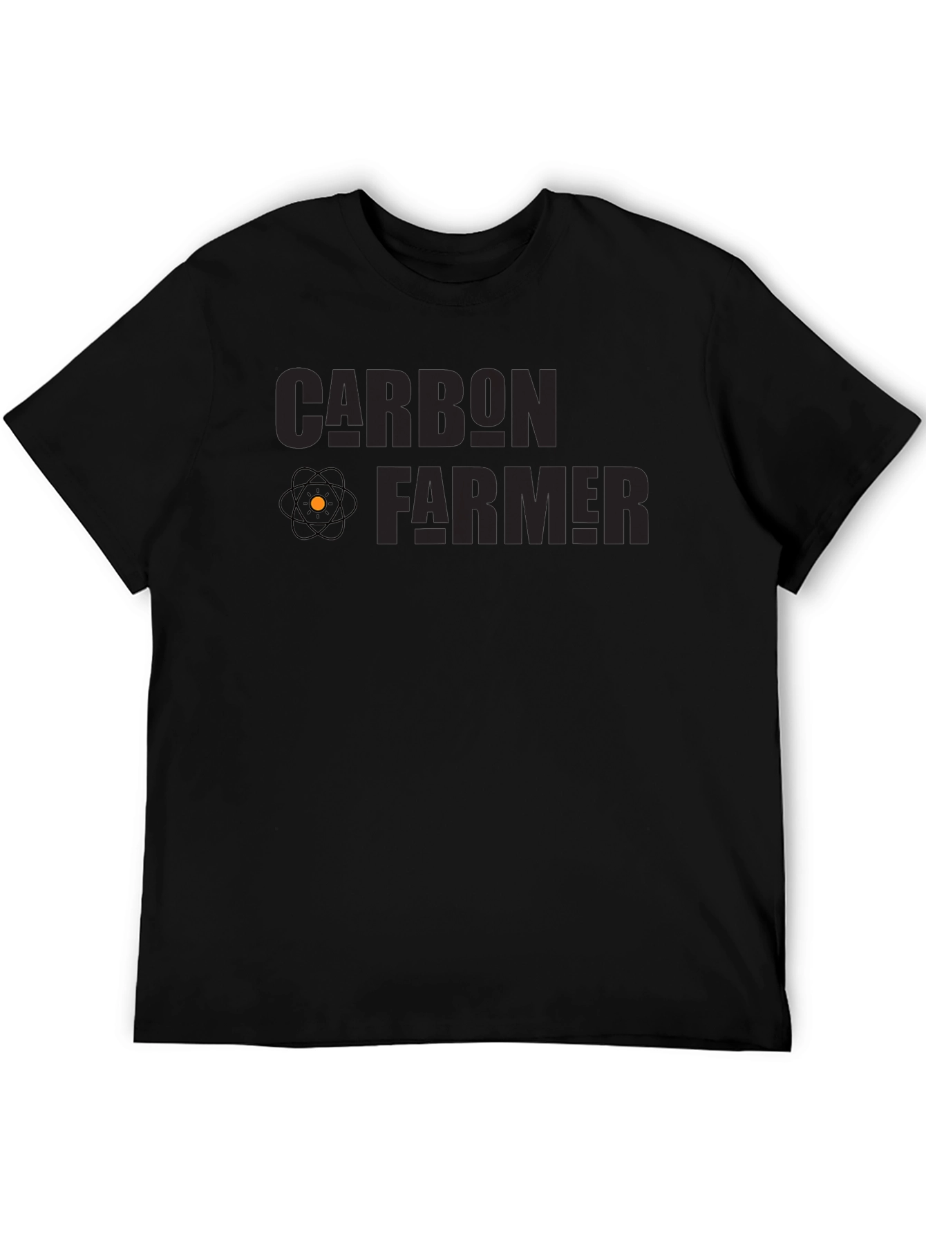 Black Carbon Farmer Graphic T-Shirt view 5