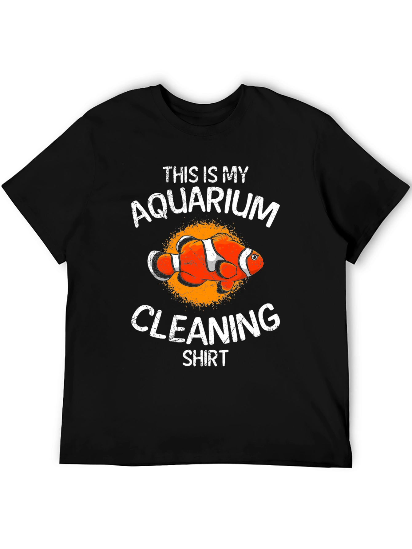 Black Aquarium Cleaning Shirt - Funny Fish Keeper Tee view 5