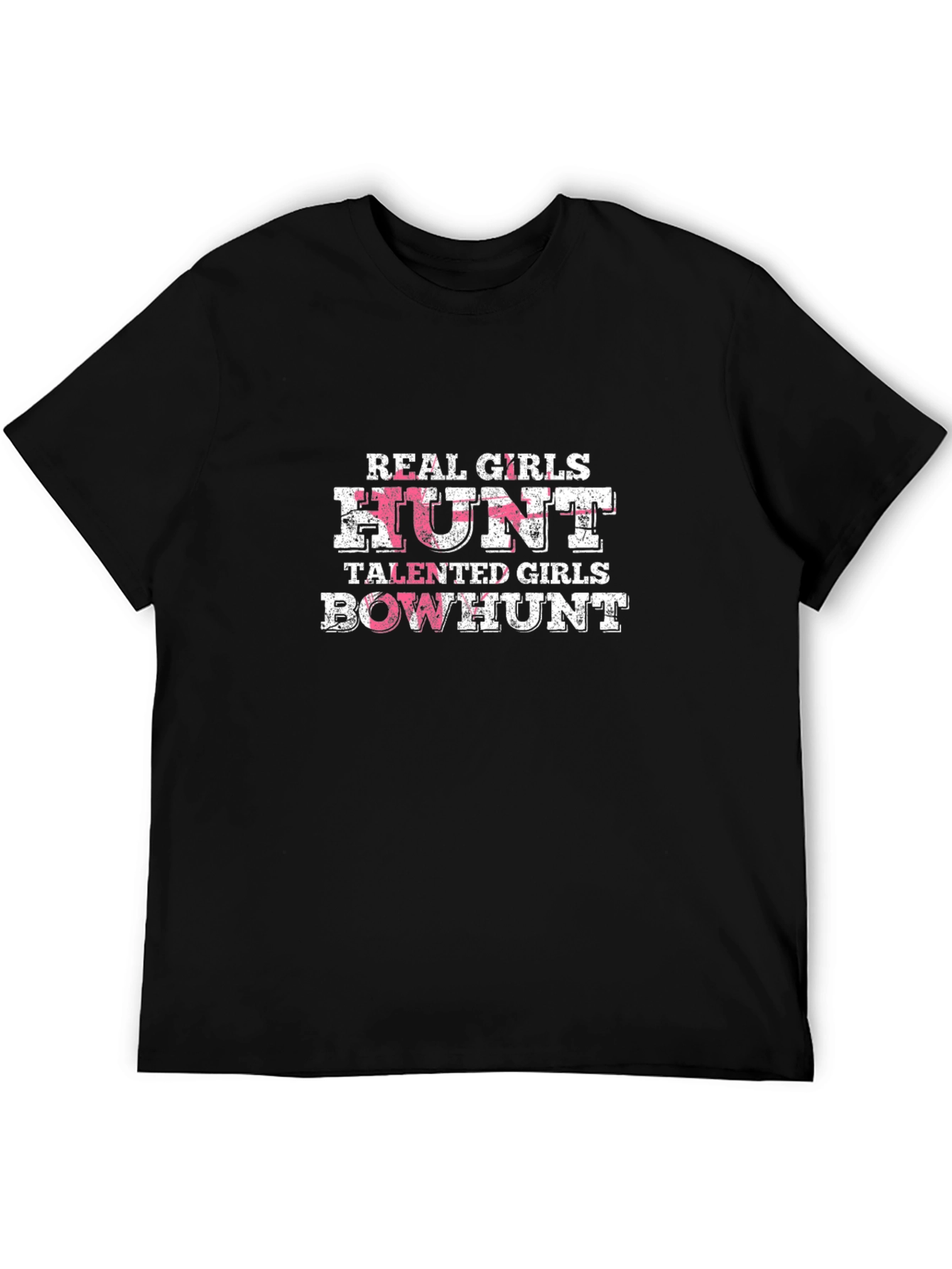 Black Real Girls Hunt Bowhunt T-Shirt view 5