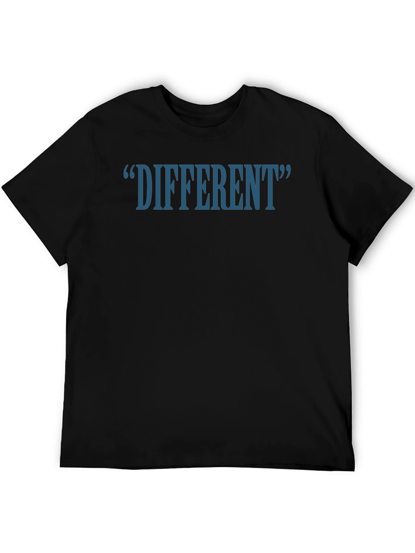 Black Different T-Shirt - Novelty Graphic Tee view 5