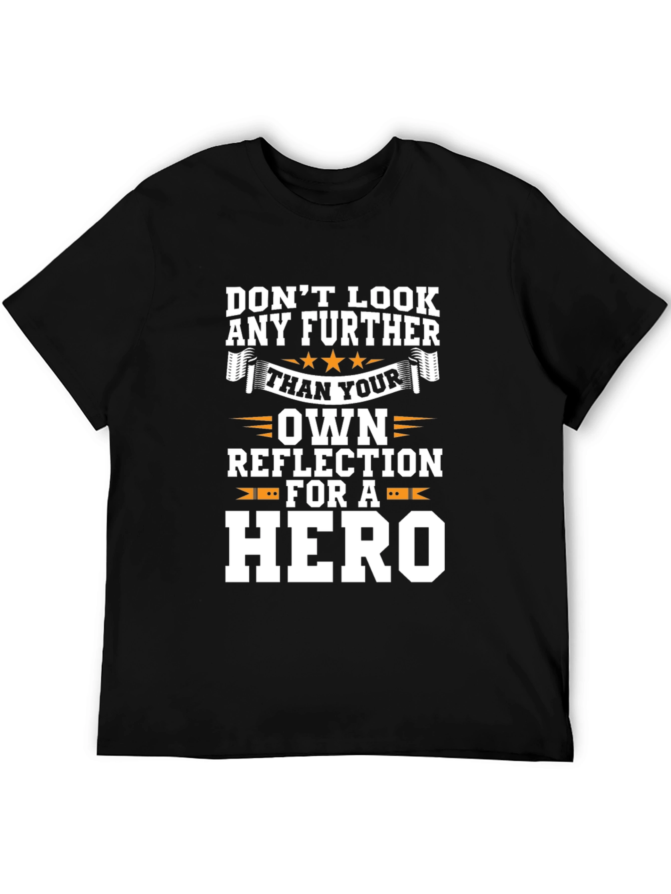 Black Hero Within Graphic Tee - Motivational T-Shirt view 5