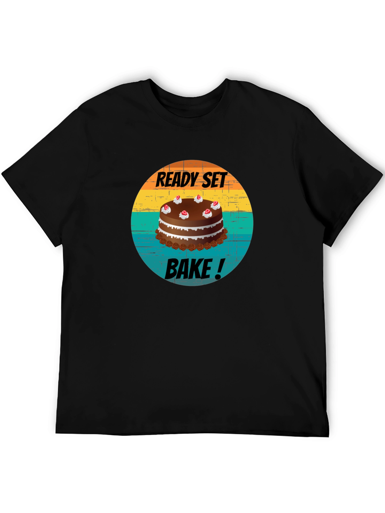 Black Ready Set Bake T-Shirt - Baking Lover Apparel view 5
