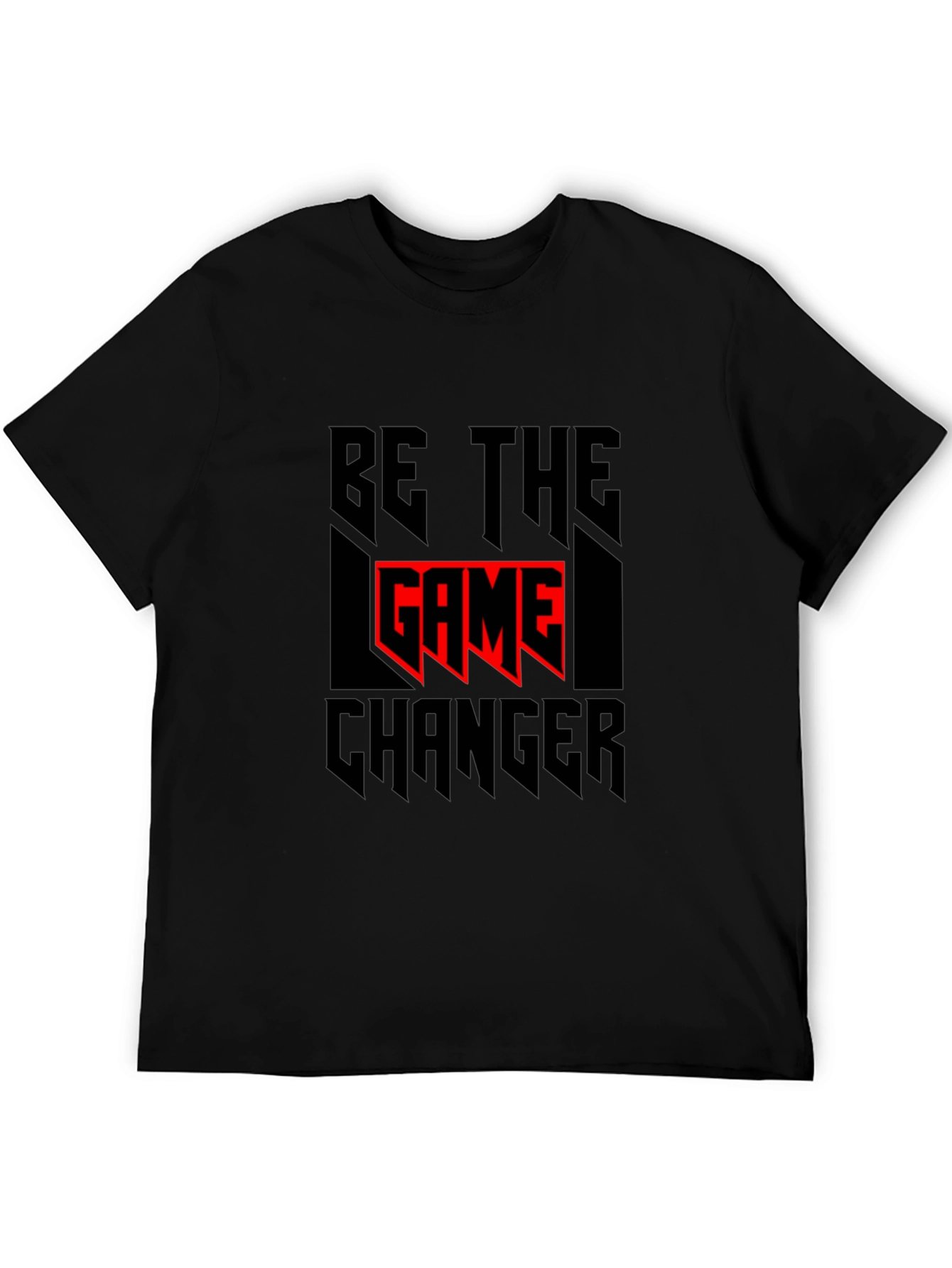 Black Be the Game Changer Black Graphic Tee view 5