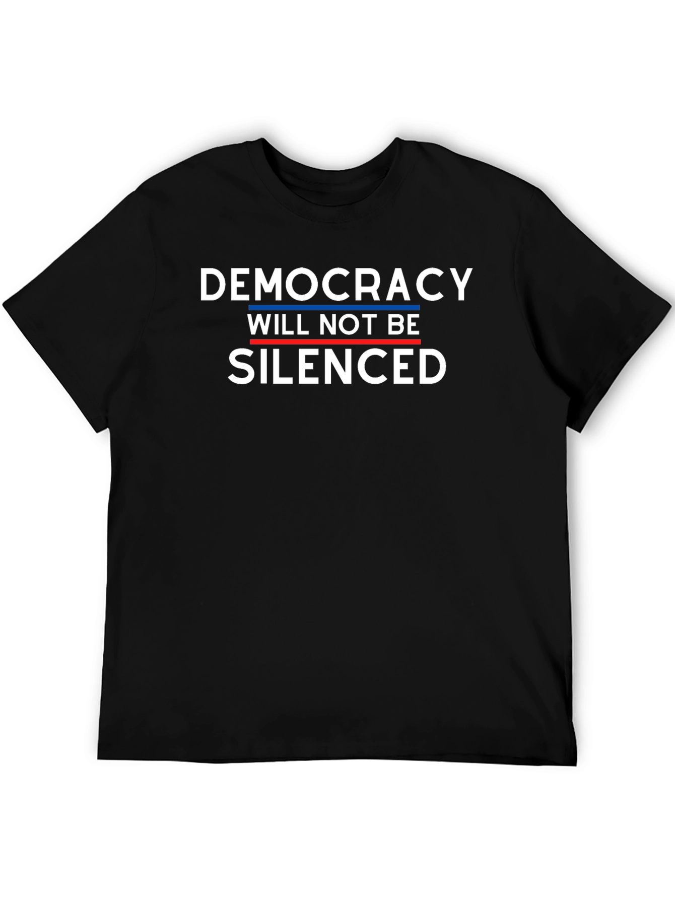 Black Democracy Will Not Be Silenced T-Shirt view 5