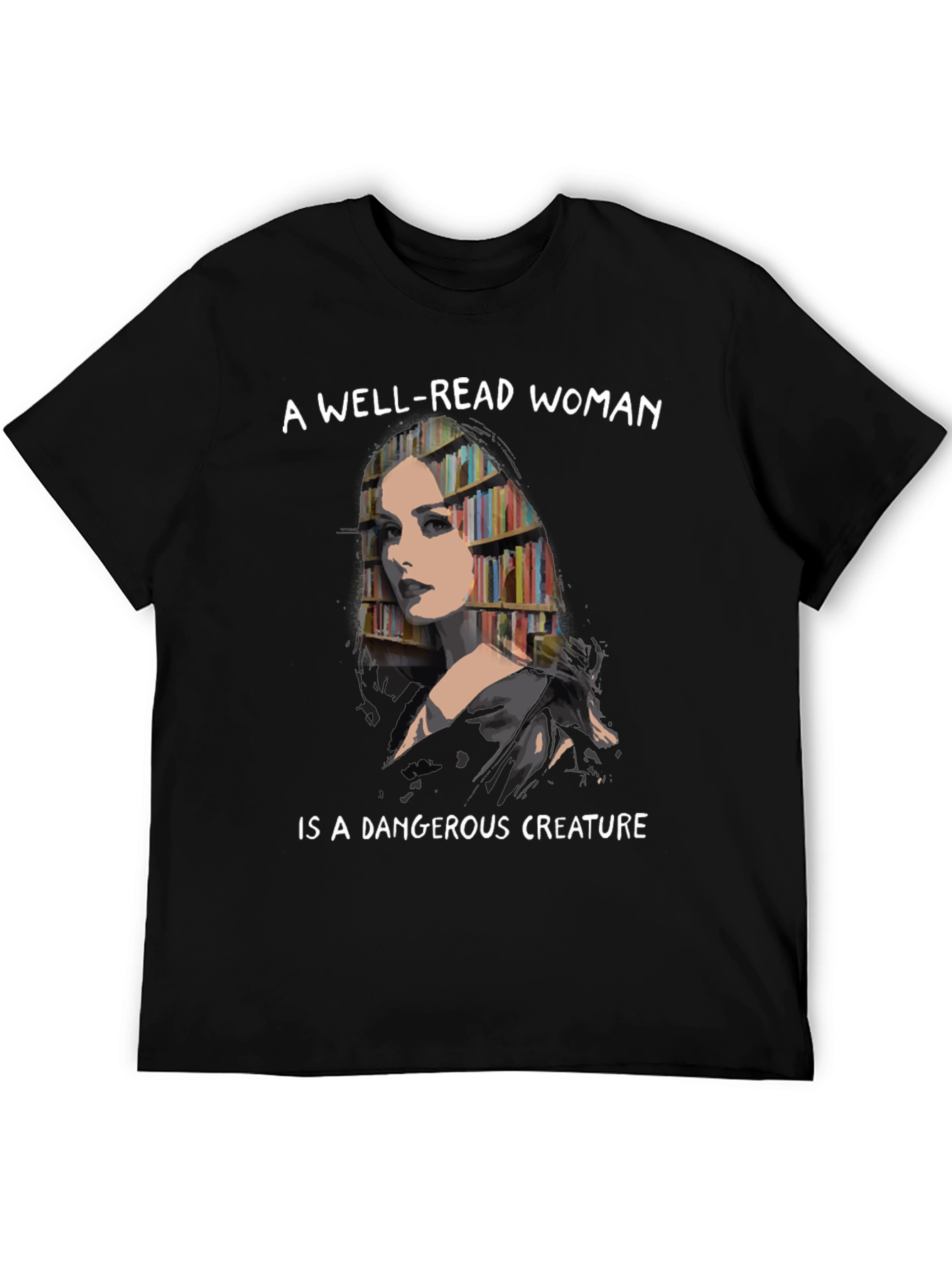 Black Well-Read Woman Graphic Tee view 5
