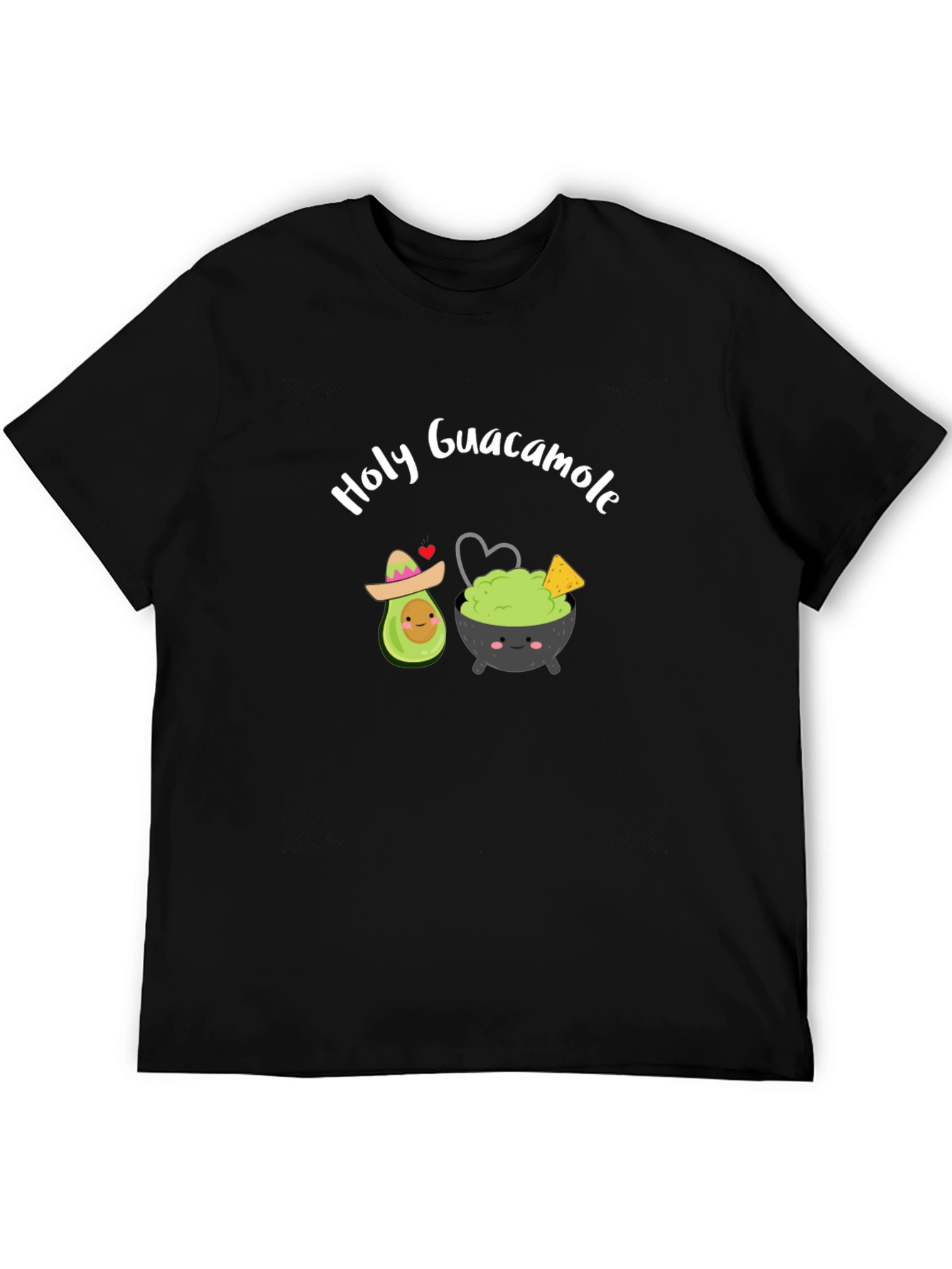 Black Holy Guacamole T-Shirt, Cute Avocado Tee view 5