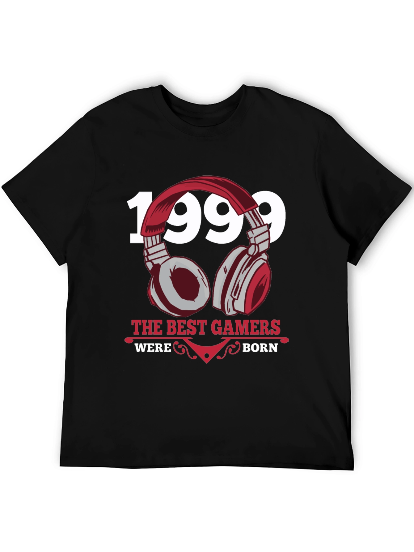 Black 1999 Best Gamers Born T-Shirt view 5