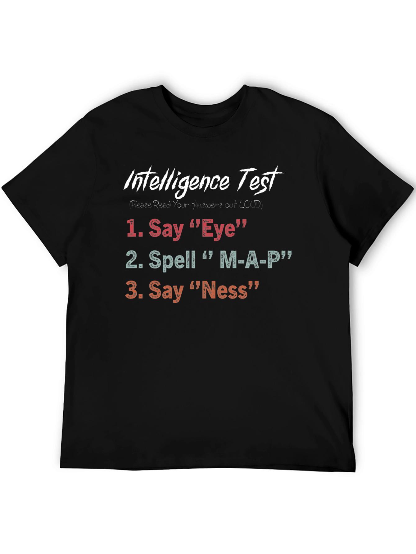 Black Intelligence Test Graphic Tee view 5