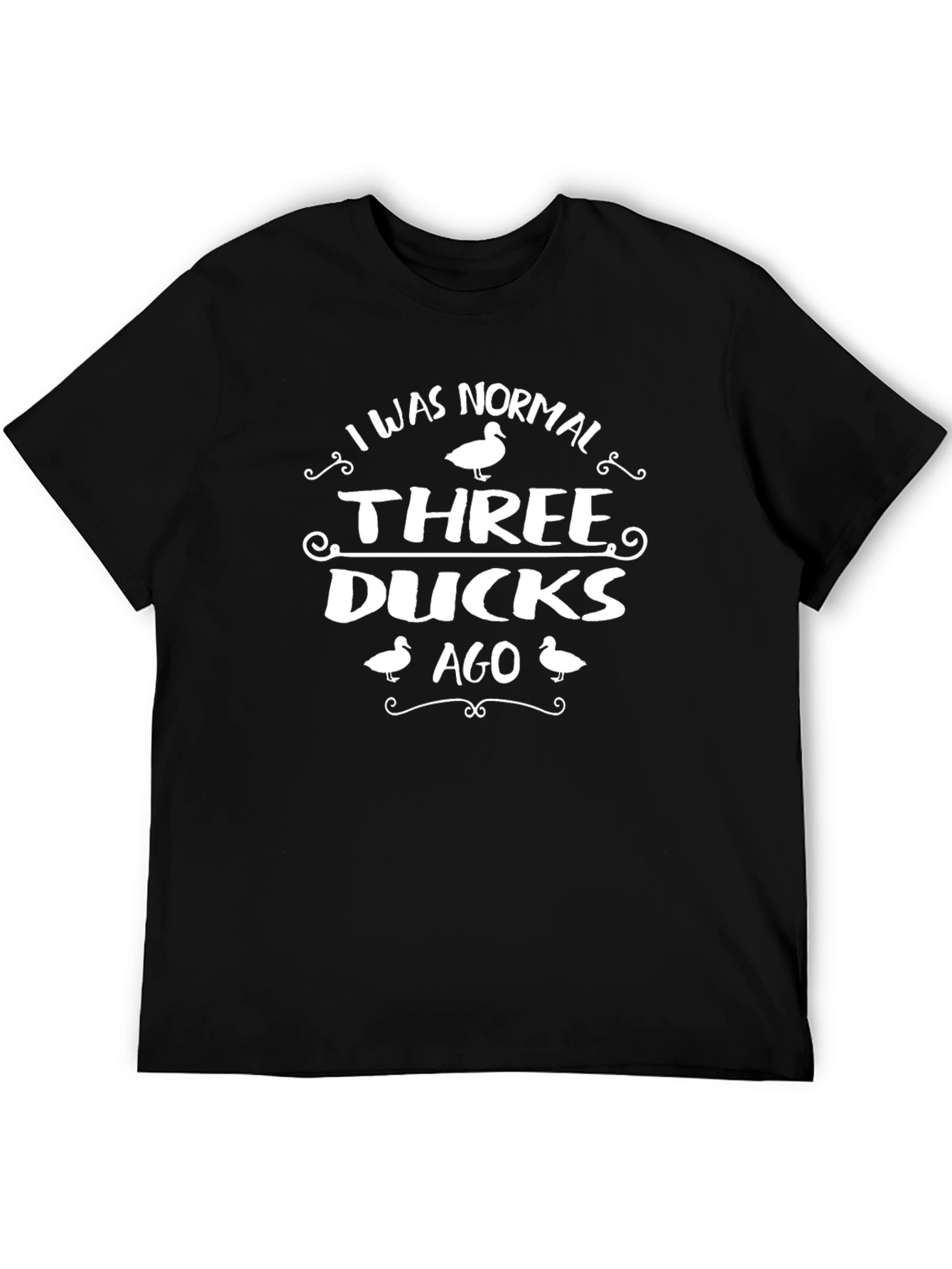 Black Funny "Three Ducks Ago" Graphic Tee view 5