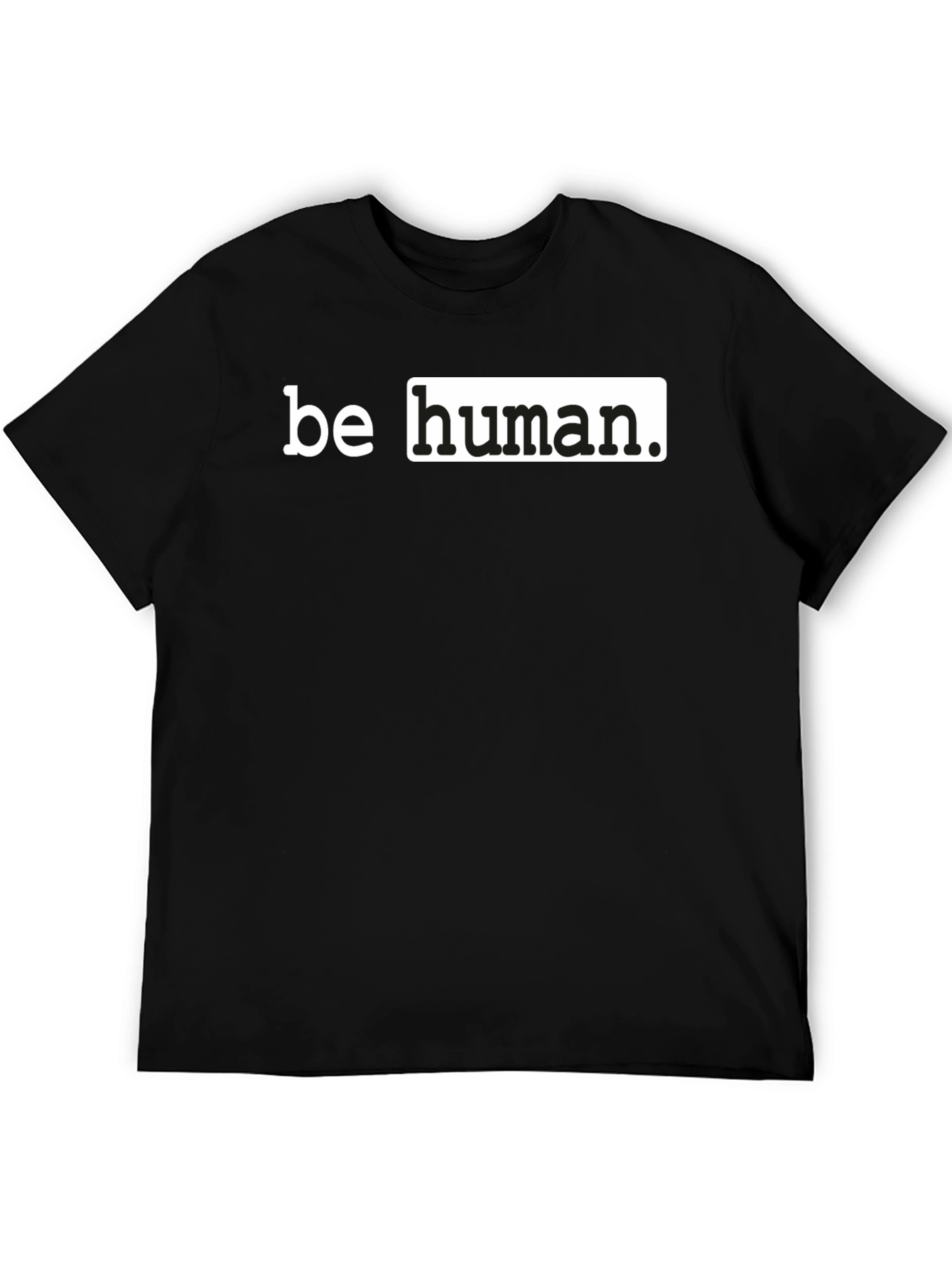 Black Be Human Black Graphic T-Shirt view 5