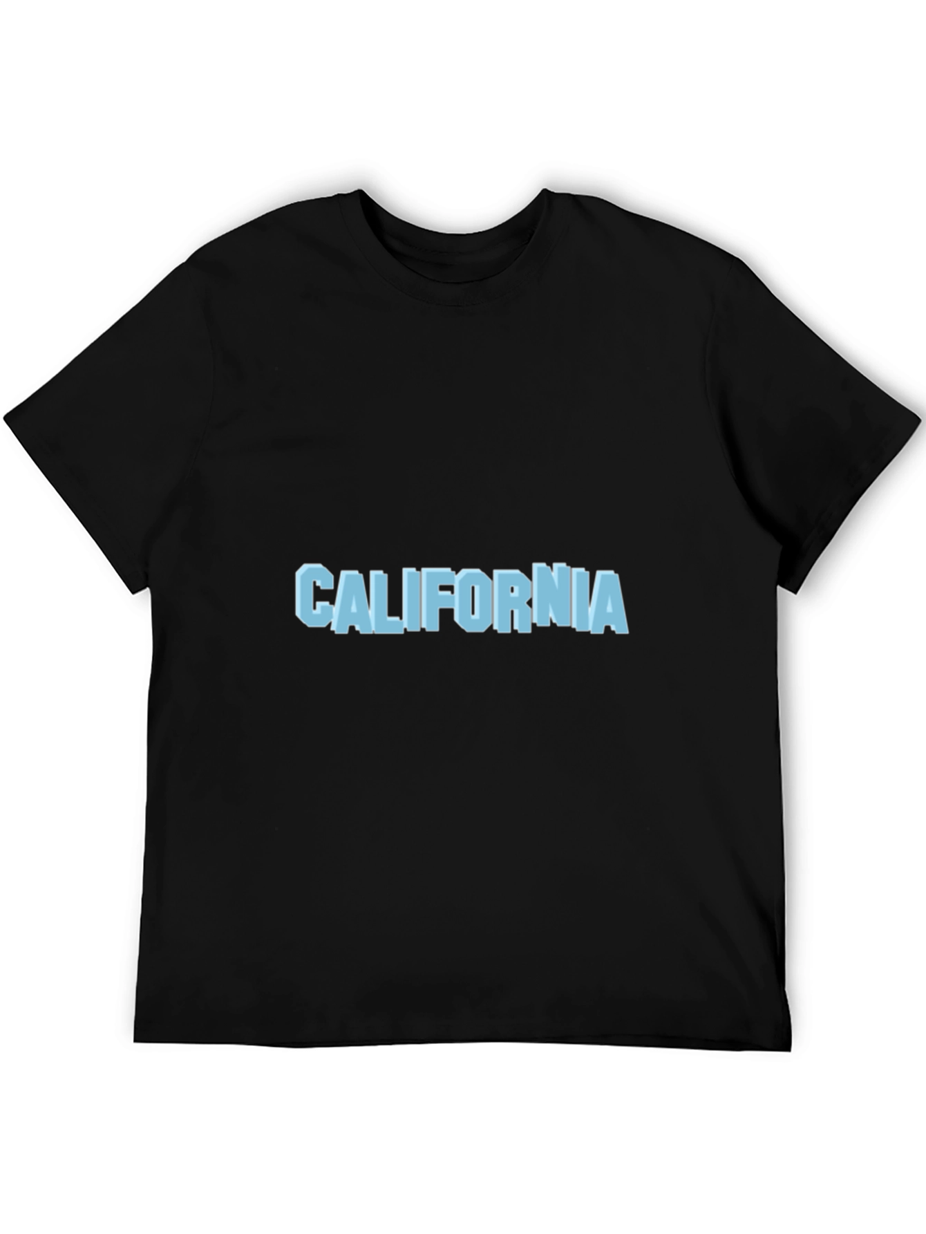 Black California Graphic Print Black T-Shirt view 5