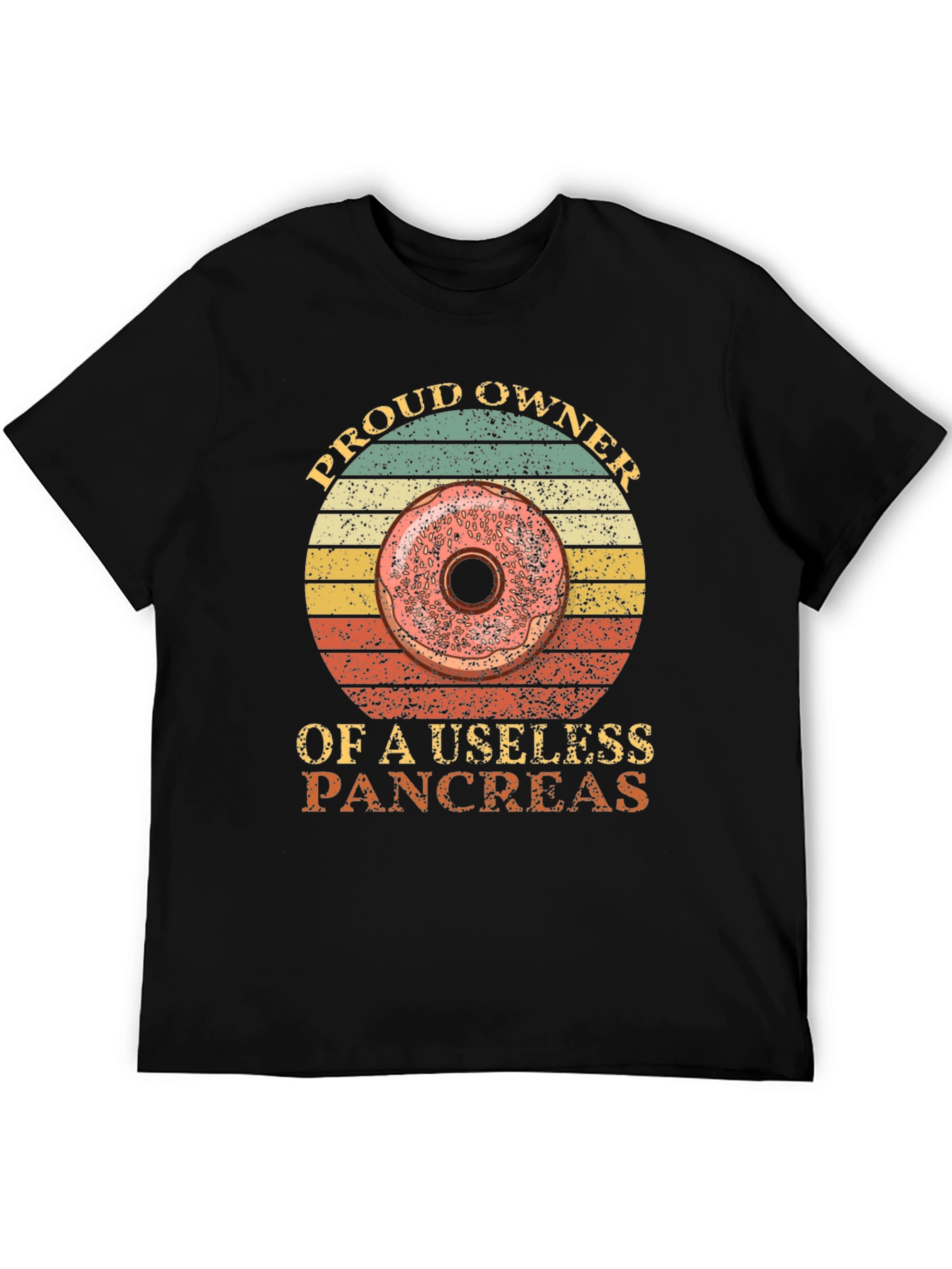 Black Proud Owner Donut T-Shirt view 5