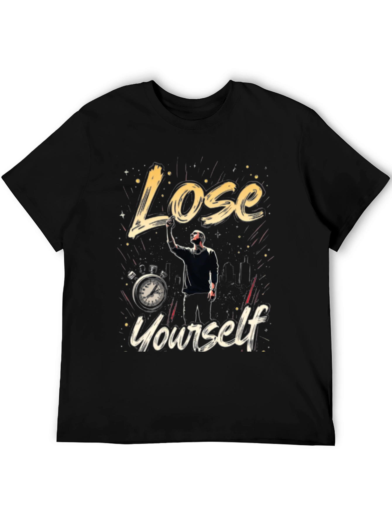 Black Lose Yourself Graphic T-Shirt view 5