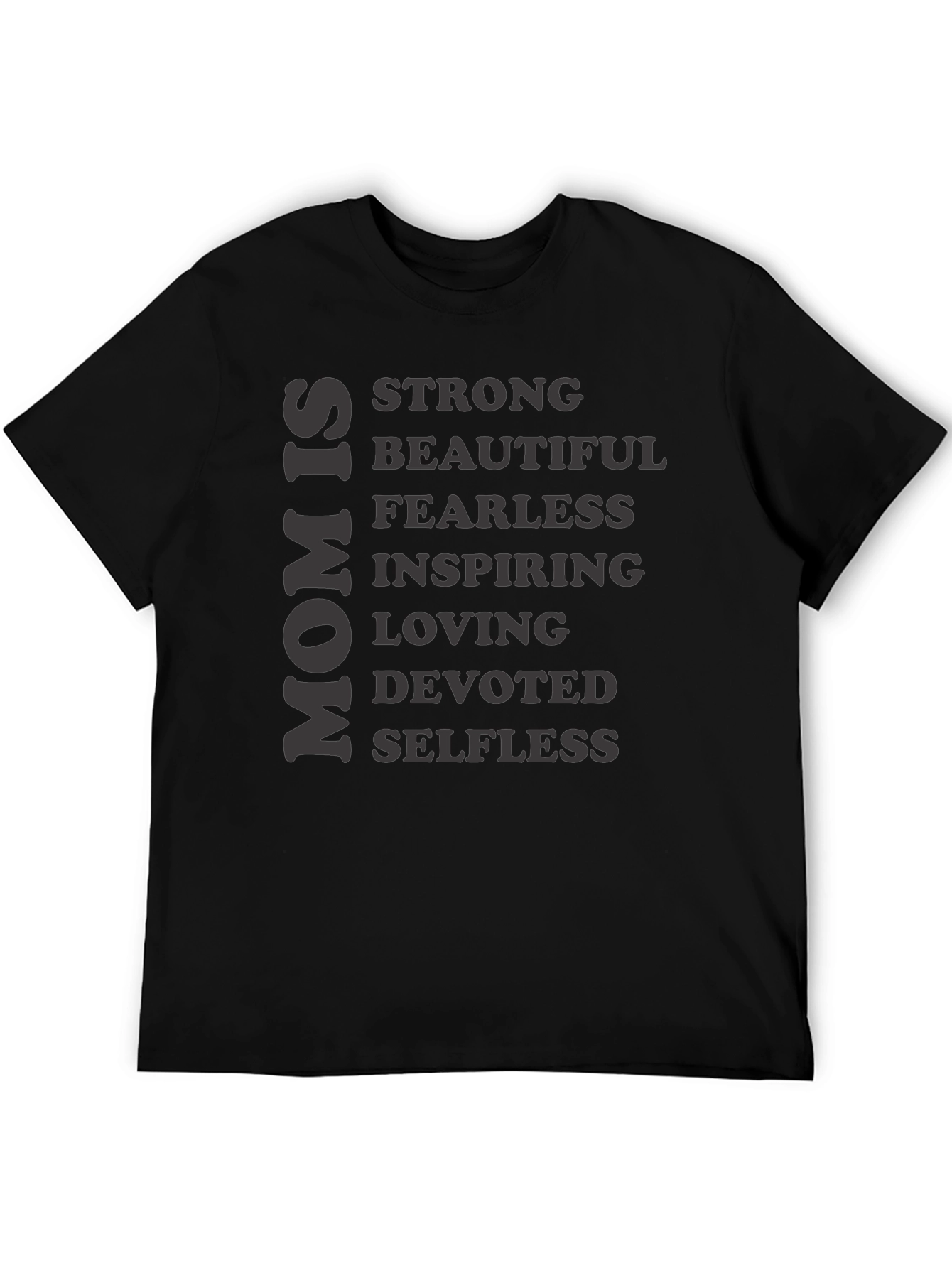 Black Mom Is Strong Graphic T-Shirt view 5