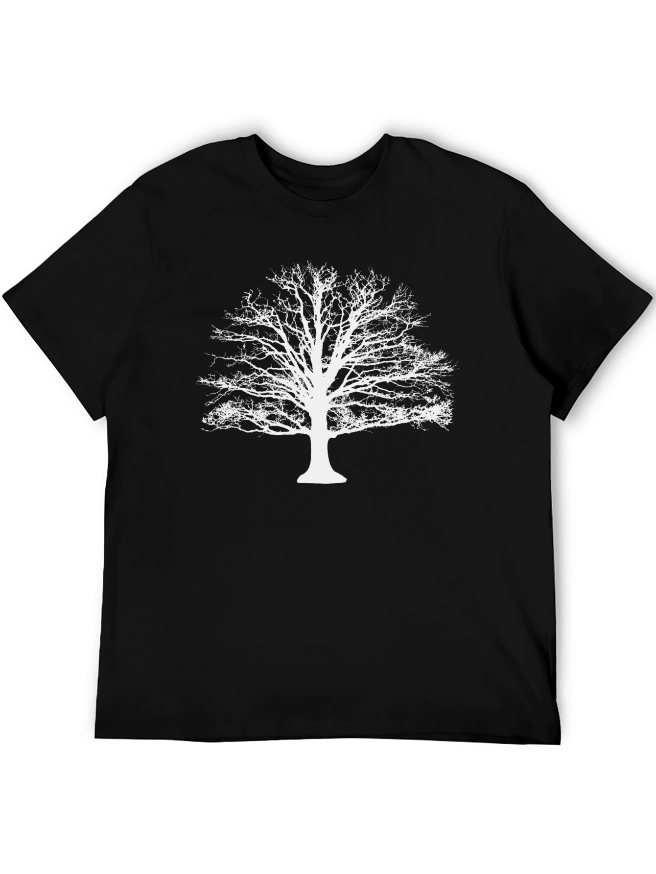 Black Nature Inspired Graphic Tee view 5