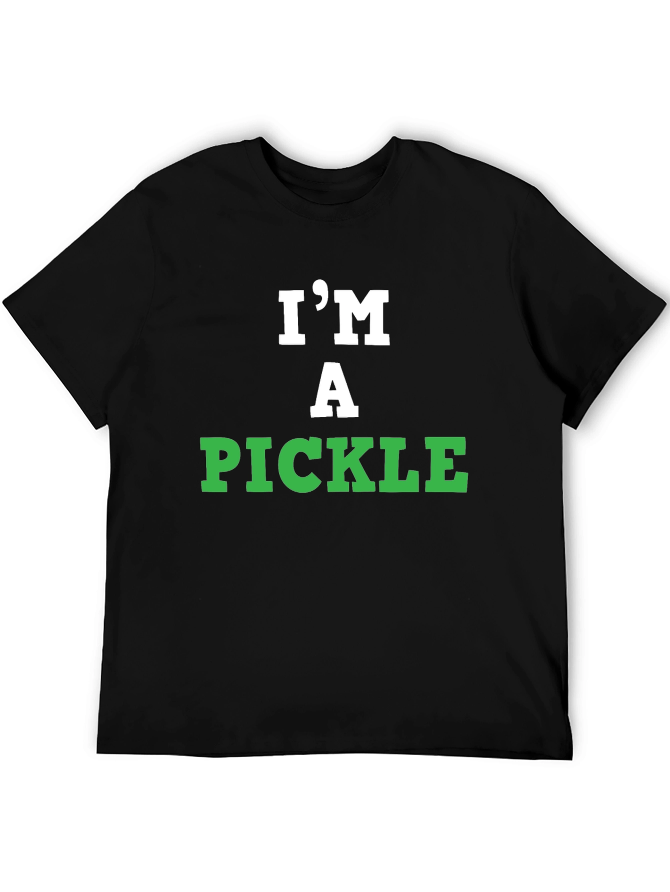 Black I'm A Pickle T-Shirt - Funny Graphic Tee view 5