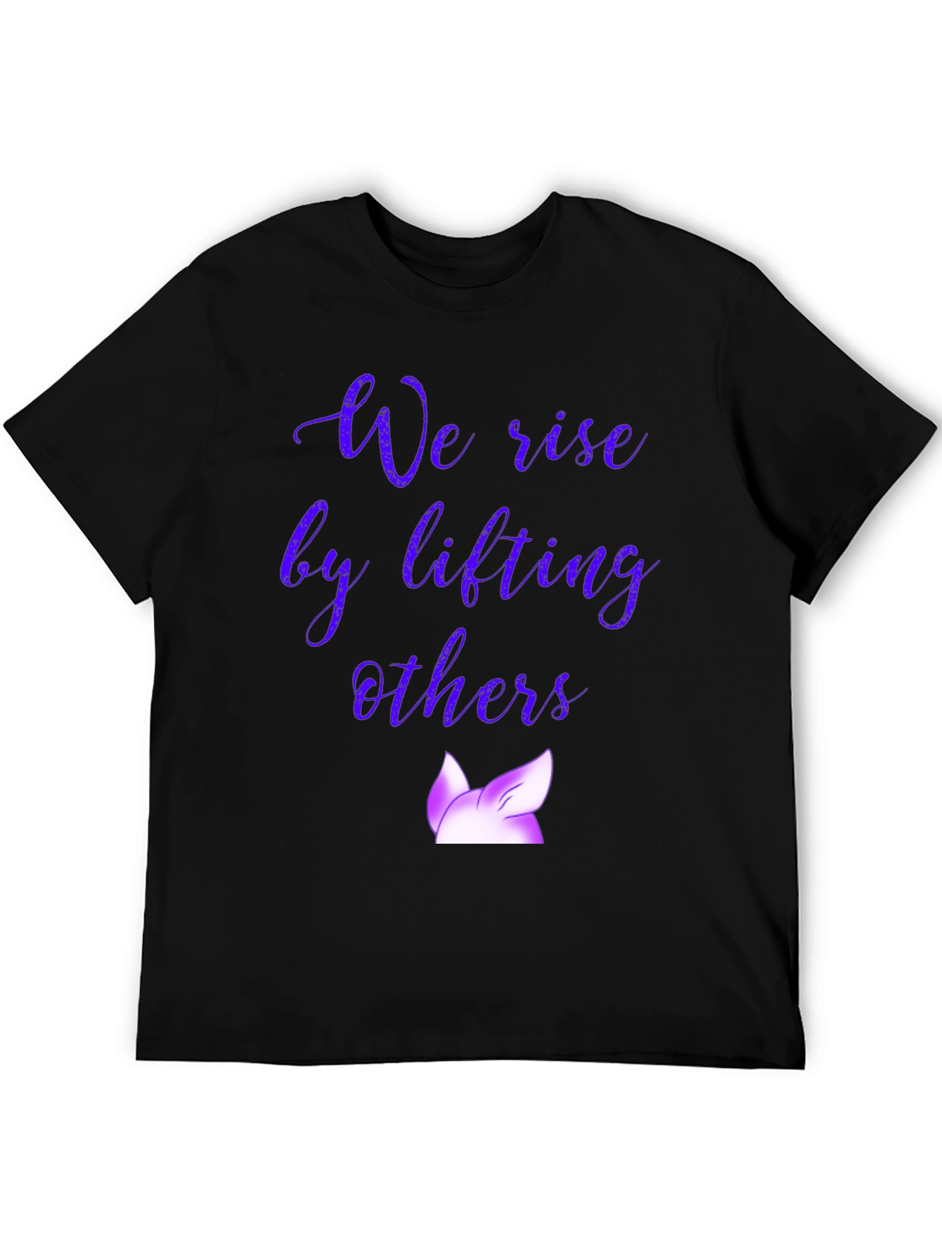 Black We Rise by Lifting Others T-Shirt view 5