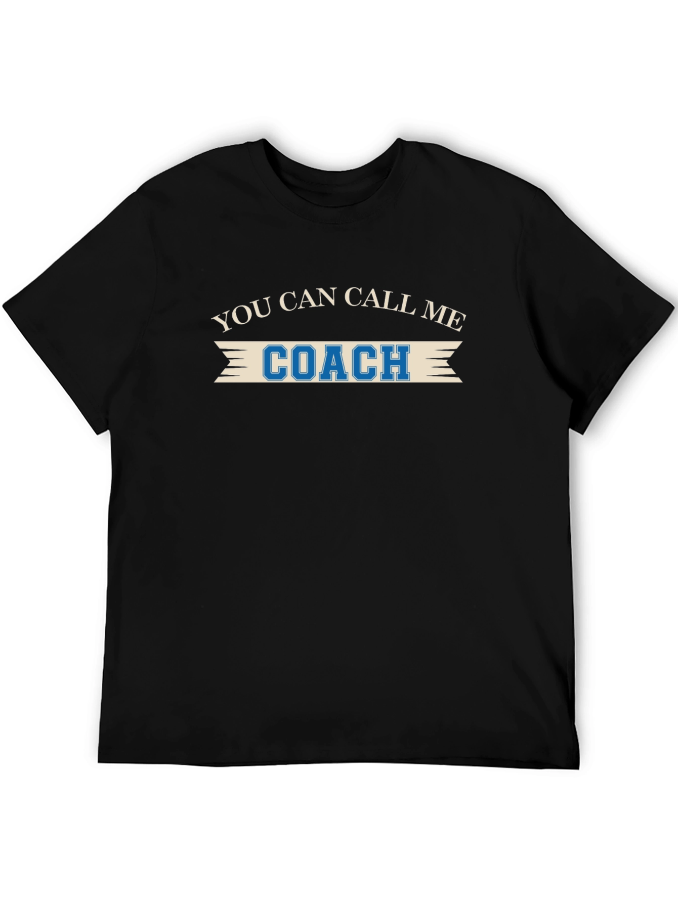 Black You Can Call Me Coach - Funny T-Shirt view 5