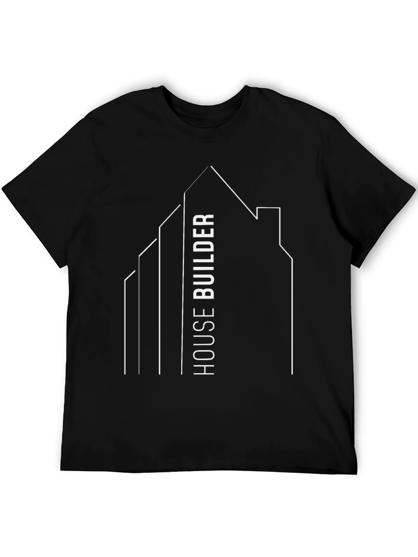 Black House Builder Graphic Tee - Modern Architect Shirt view 5