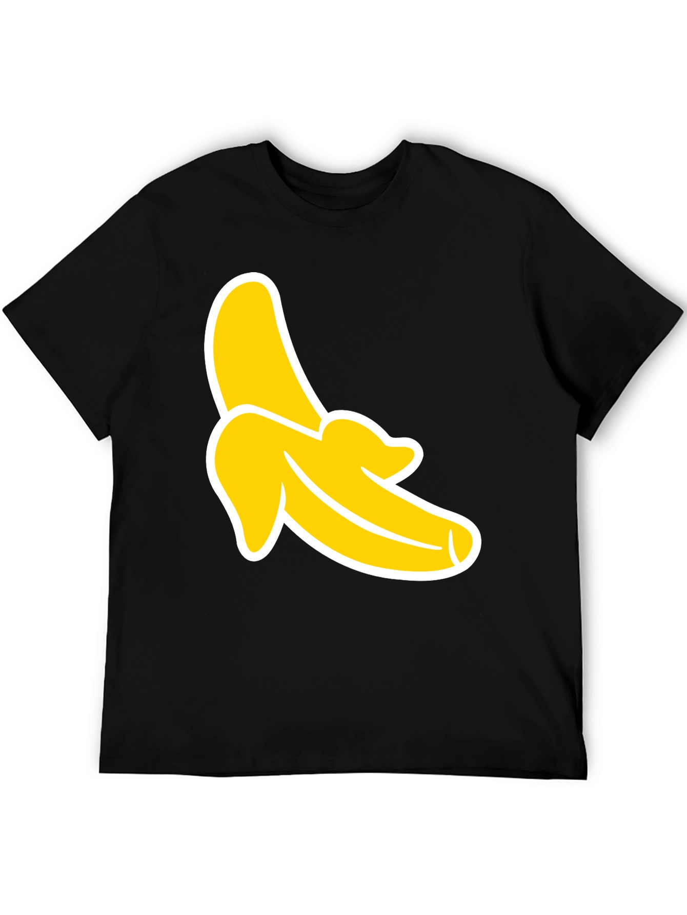 Black Banana Graphic Tee - Black Cotton T-Shirt view 5