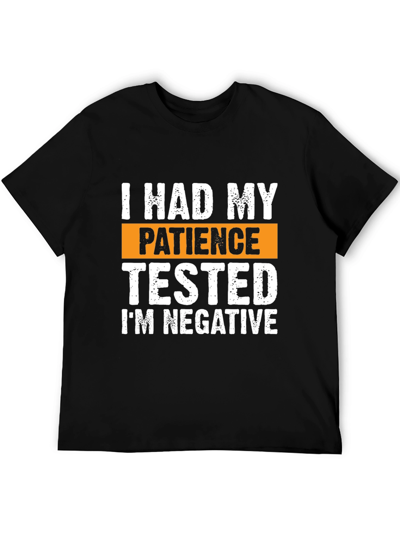 Black I Had My Patience Tested Graphic Tee view 5