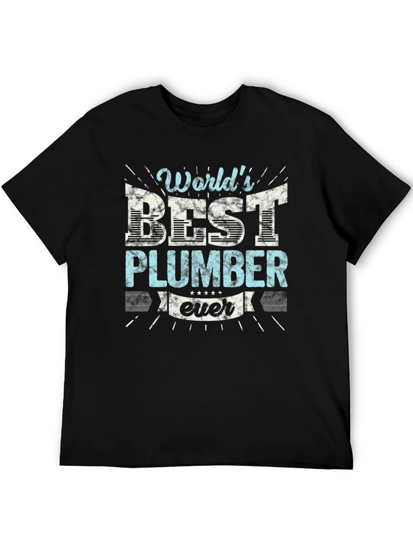 Black World's Best Plumber T-Shirt Funny Gift view 5