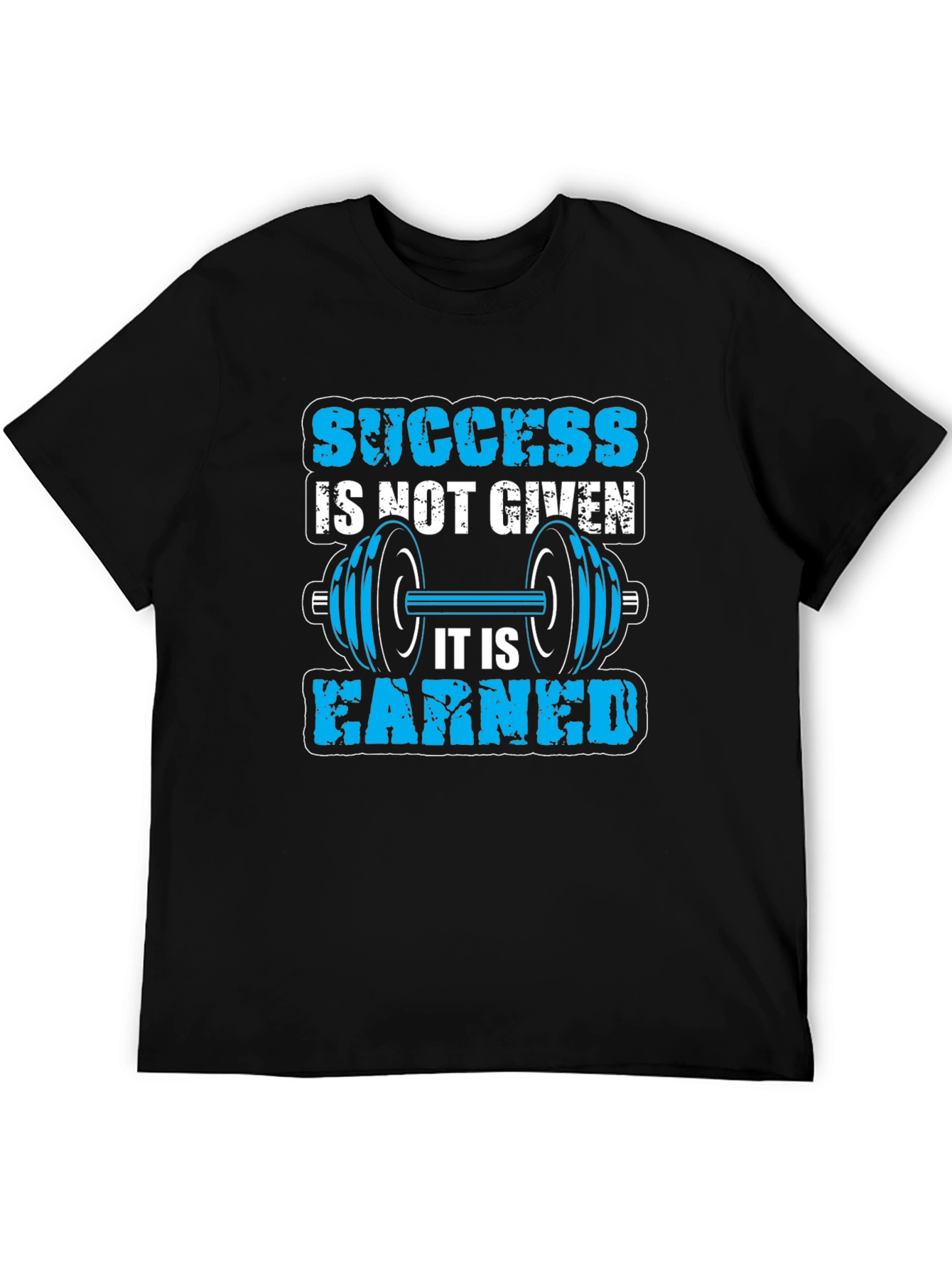 Black Success Earned Gym T-Shirt view 5