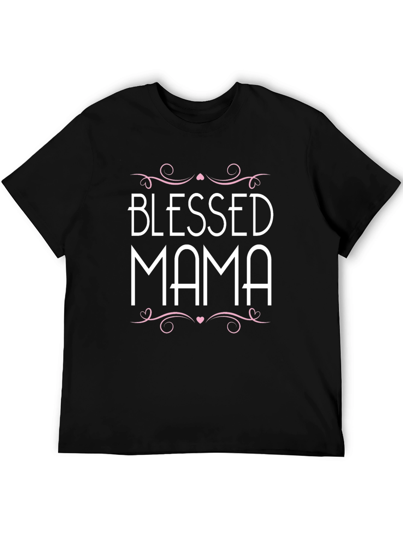 Black Blessed Mama Graphic T-Shirt view 5