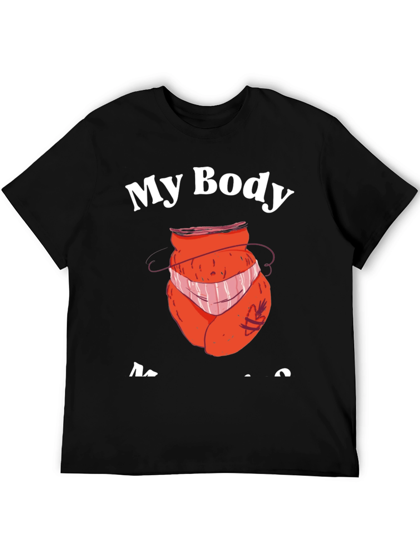 Black My Body My Choice T-Shirt - Funny Design view 5