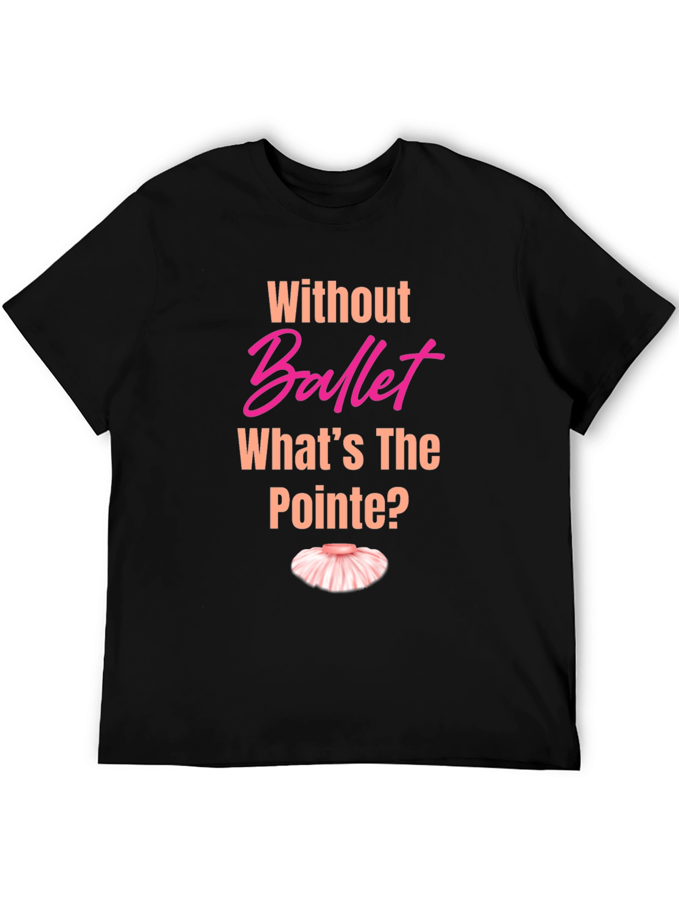 Black Ballet Pun T-Shirt - What's the Pointe? view 5