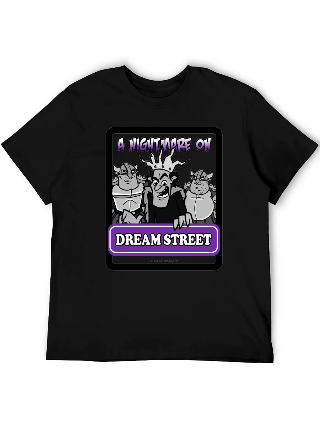 Black Nightmare on Dream Street Graphic Tee view 5
