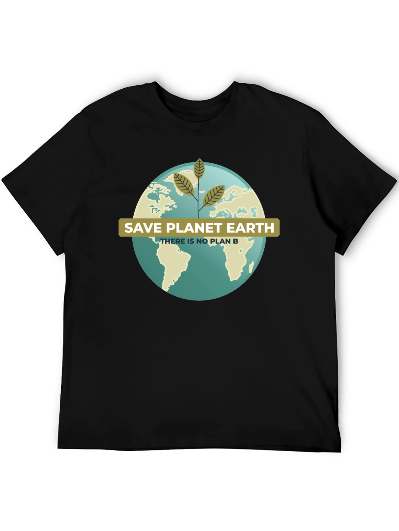 Black Save Planet Earth Tee - There Is No Plan B view 5