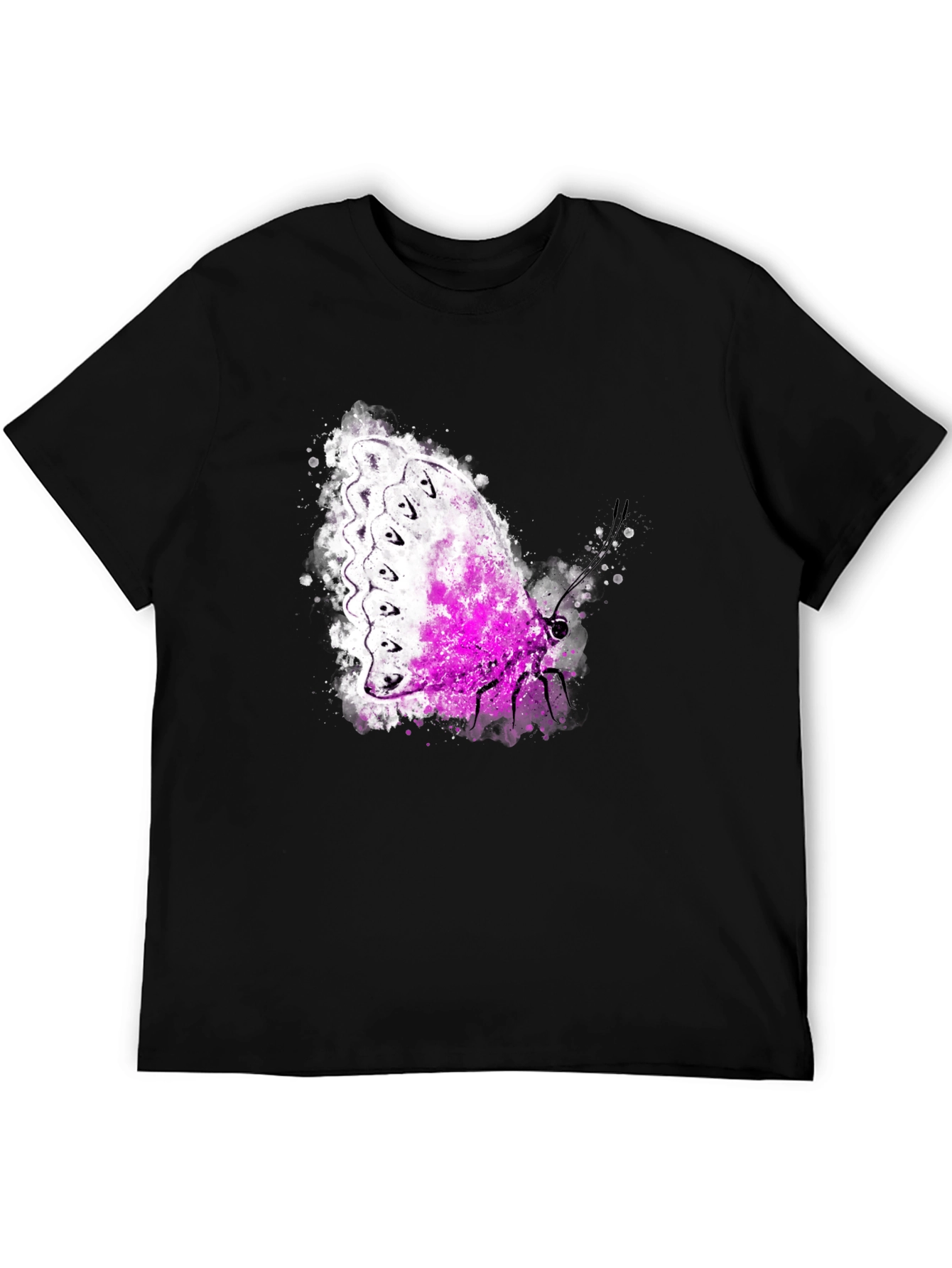 Butterfly Graphic Tee - Men's Black T-Shirt - 5