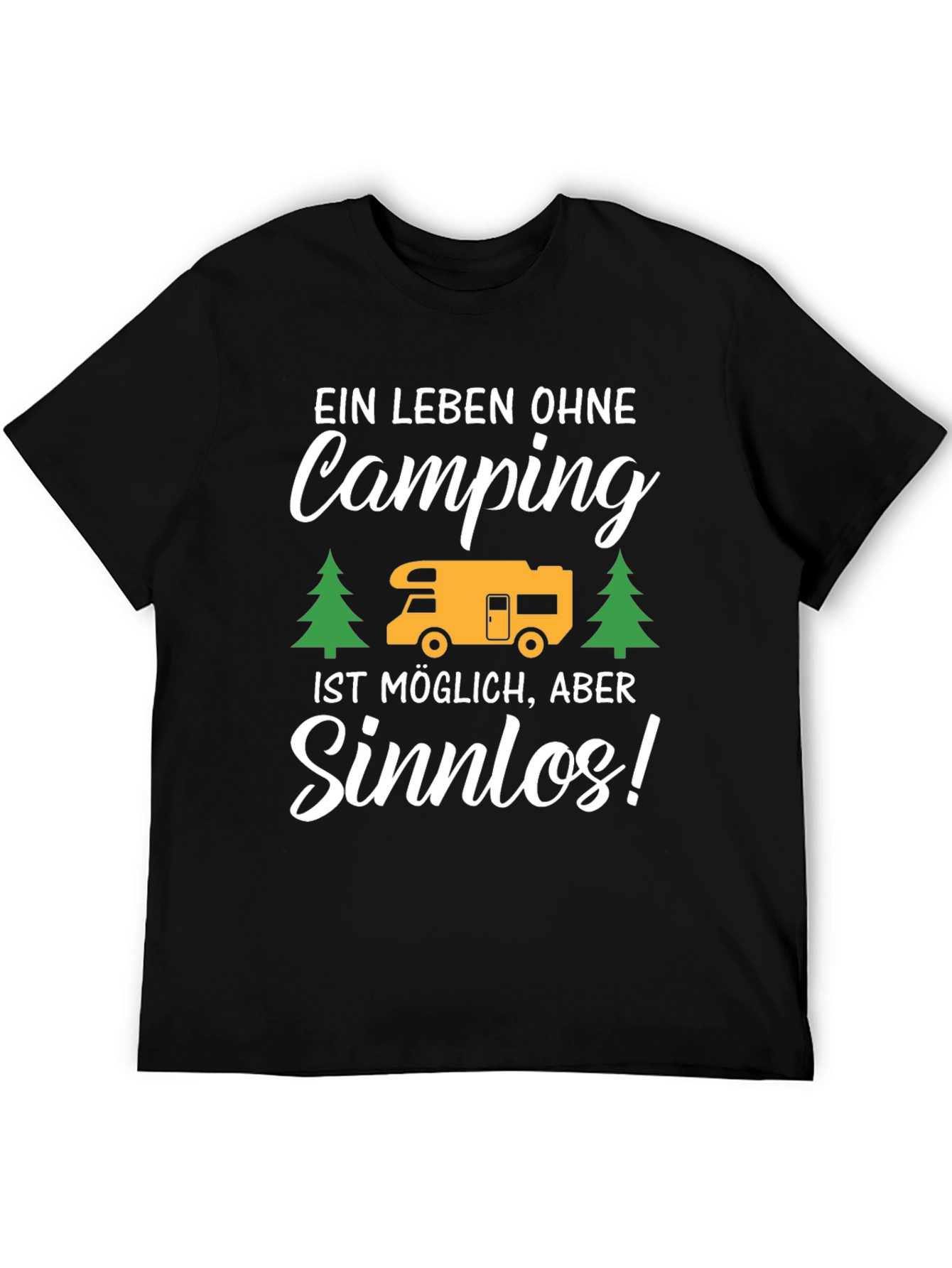 Black Camping is Life T-Shirt view 5