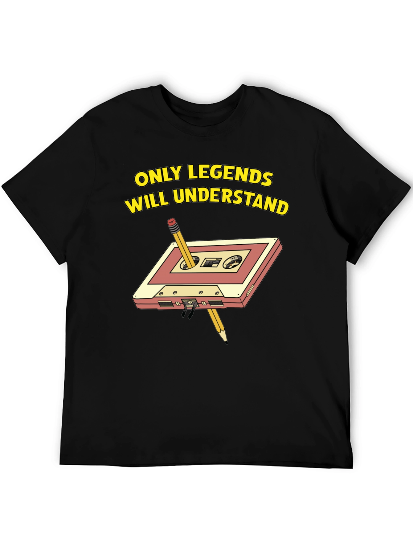Black Legends Only Cassette Tape T-Shirt view 5