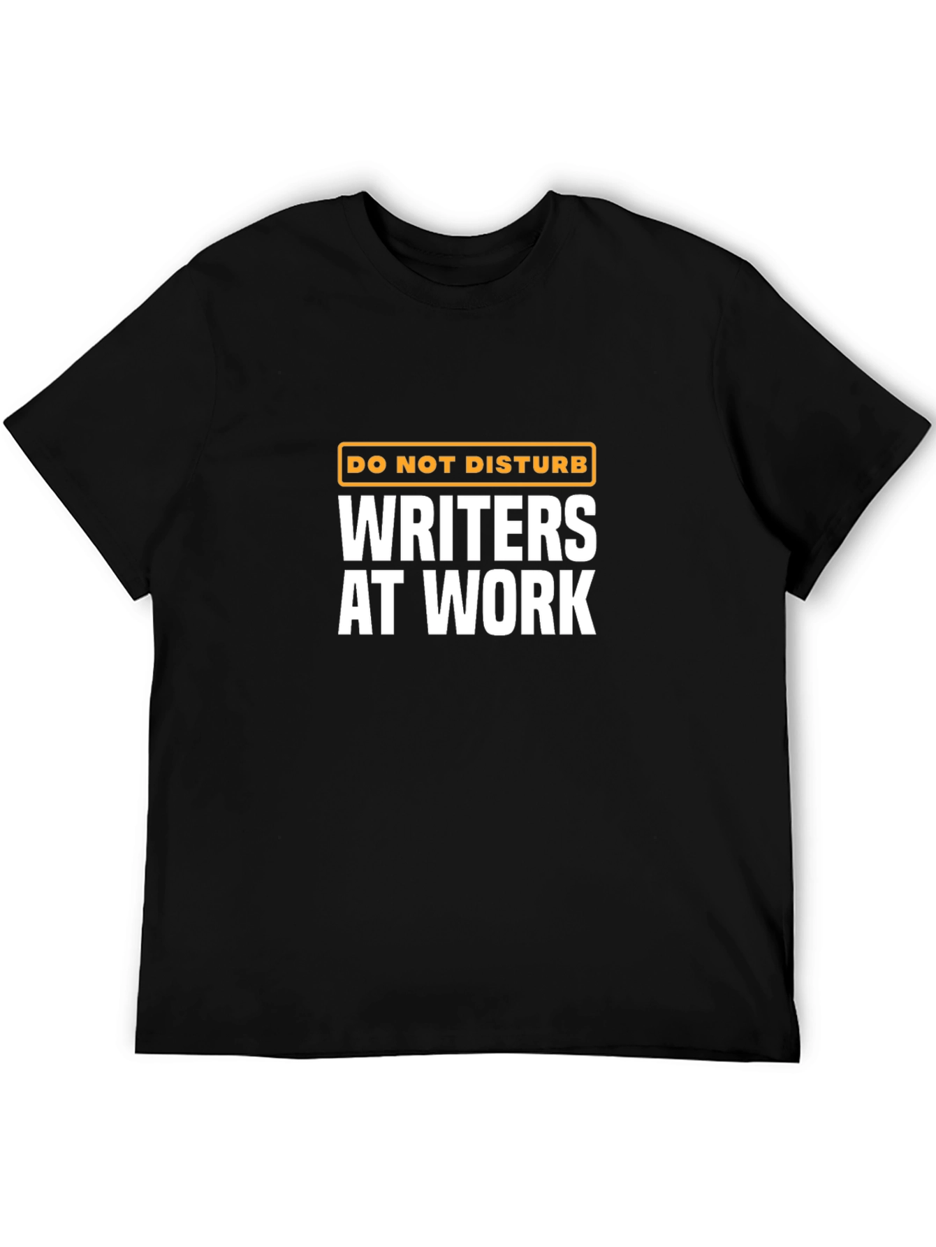 Black Writer at Work T-Shirt - Do Not Disturb view 5