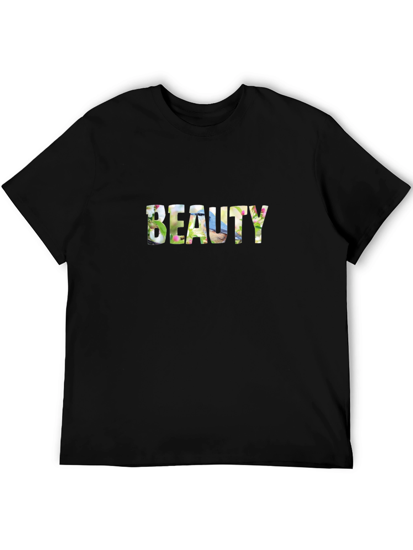 Black Beauty Graphic T-Shirt - Stylish Floral Design view 5