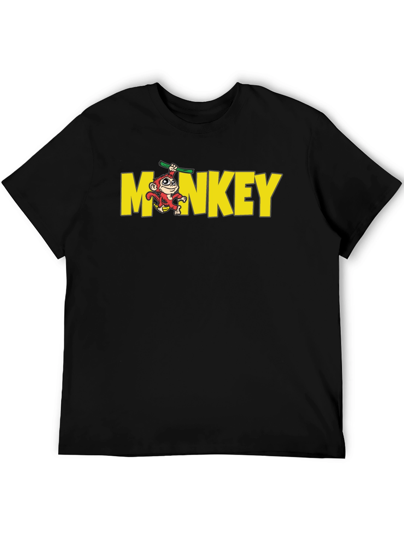 Black Monkey Graphic Crew Neck T-Shirt - Black view 5