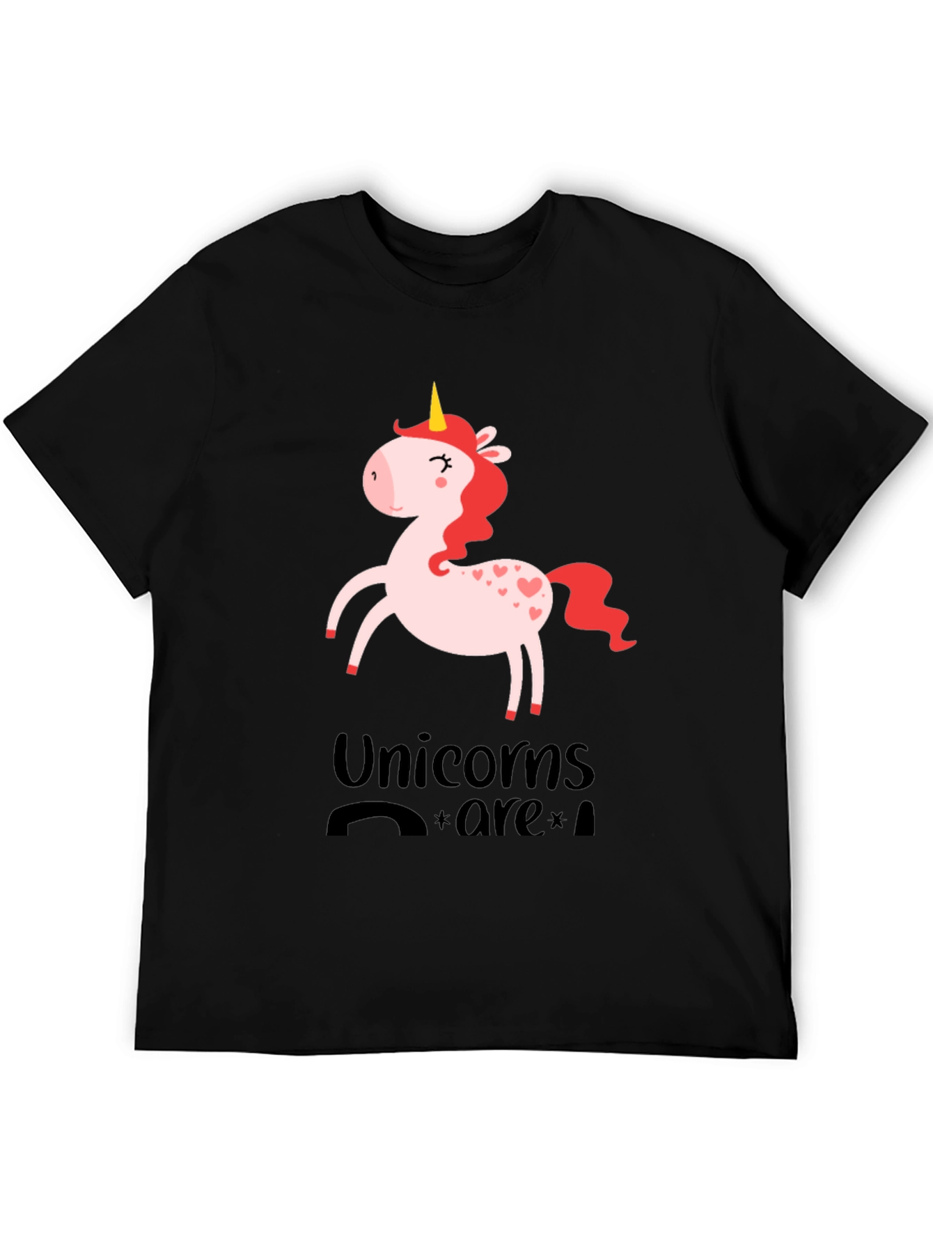 Black Unicorns Are Real Graphic Tee view 5
